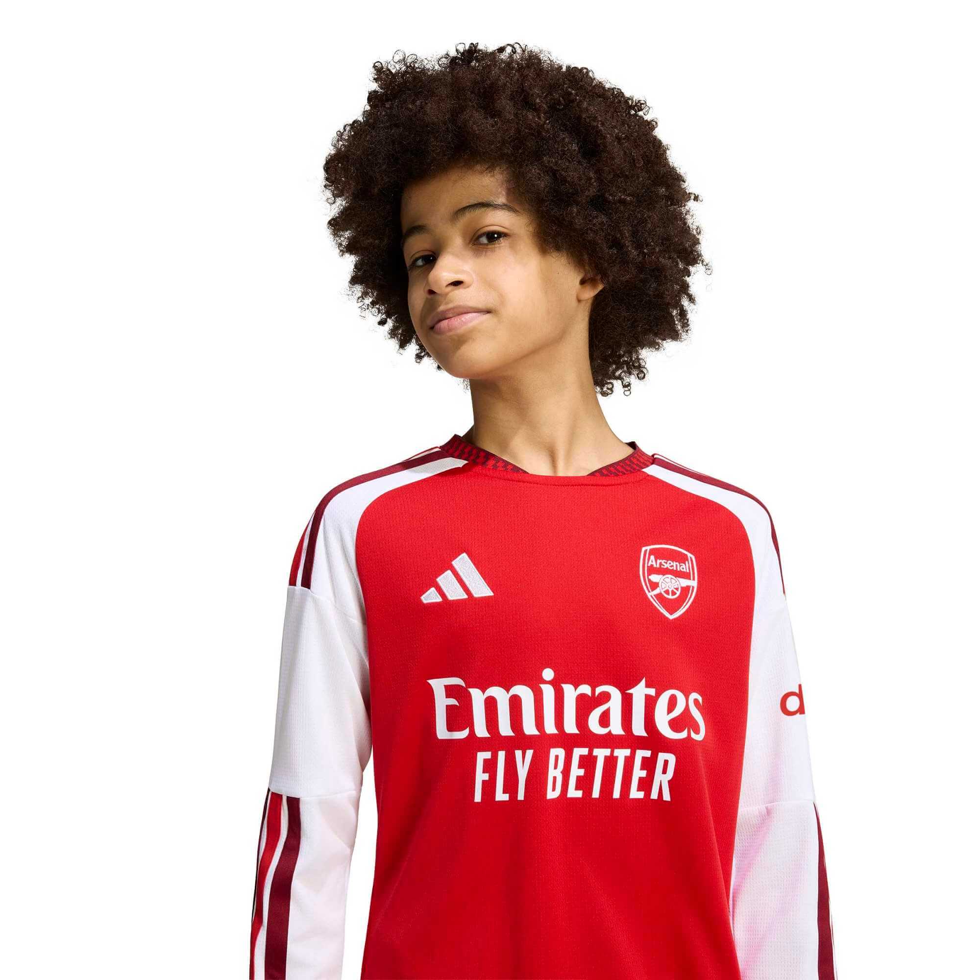 adidas 2026-27 Arsenal Youth Stadium Home Long-Sleeve Soccer Jersey - Image 3