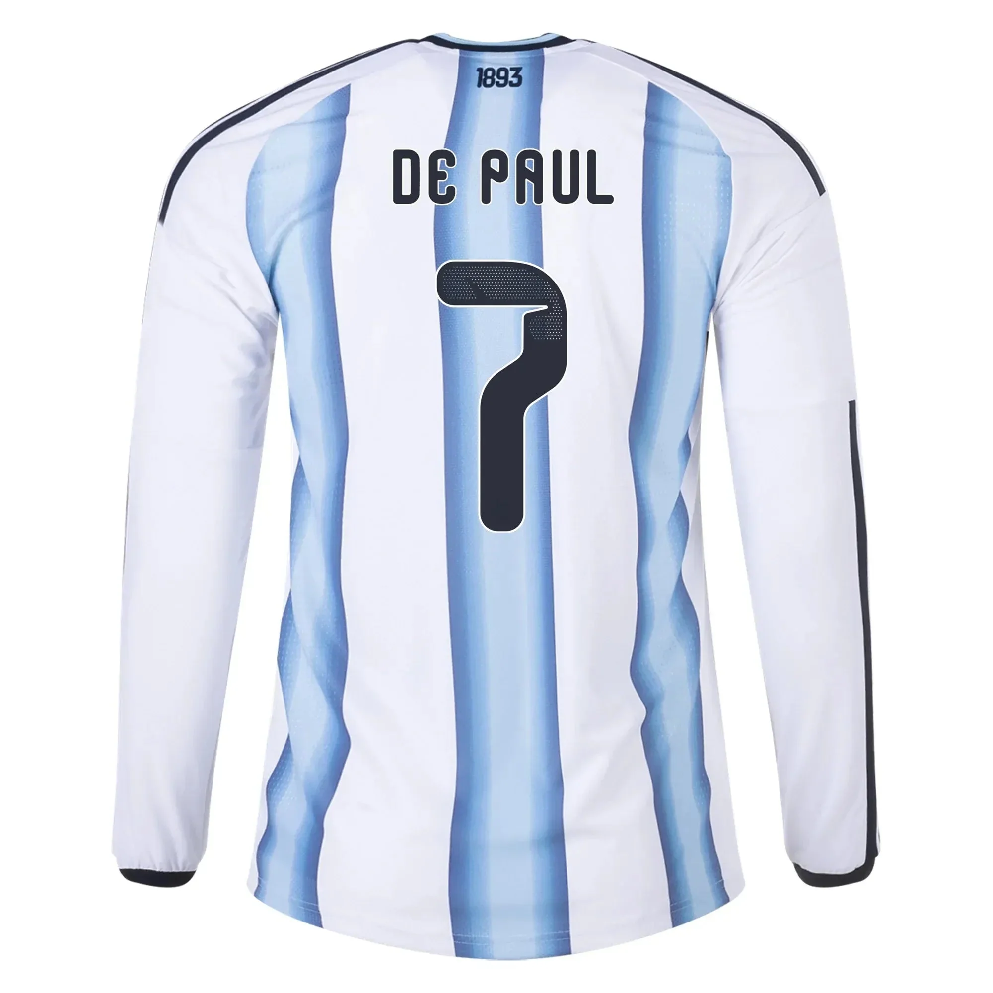 adidas 2026 Argentina Men's Authentic Home Long-Sleeve Soccer Jersey - Image 12
