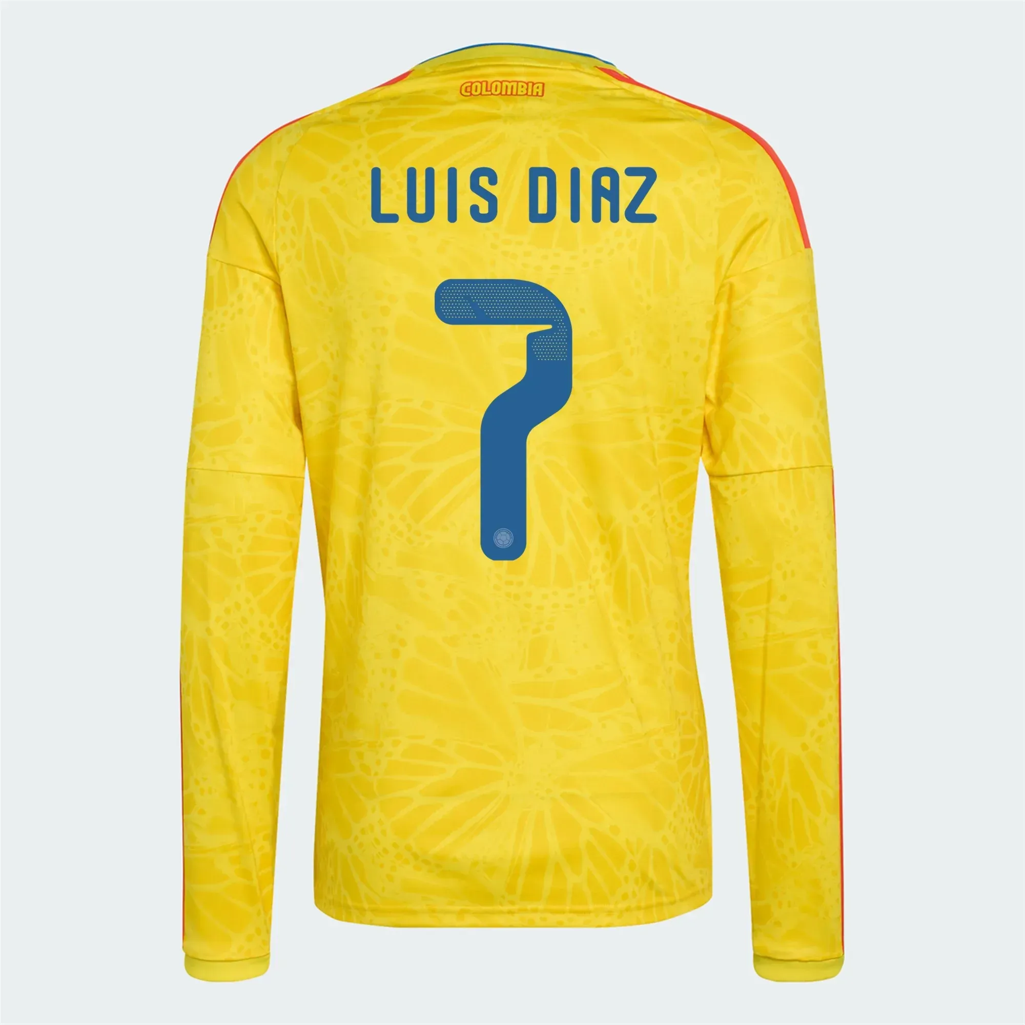 adidas 2026 Colombia Men's Stadium Home Long-Sleeve Soccer Jersey - Image 7