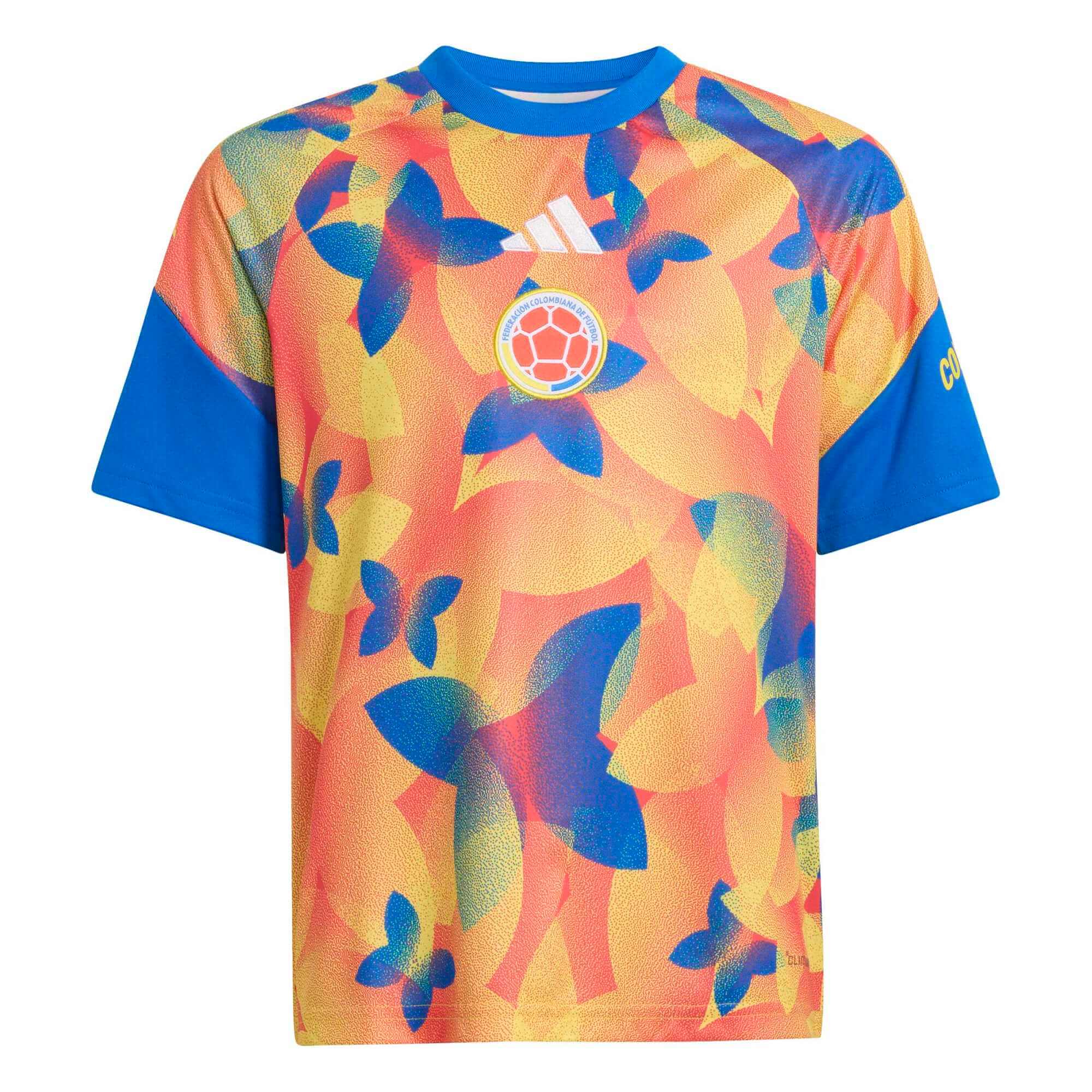 adidas 2026 Colombia Youth Pre-Match Soccer Jersey