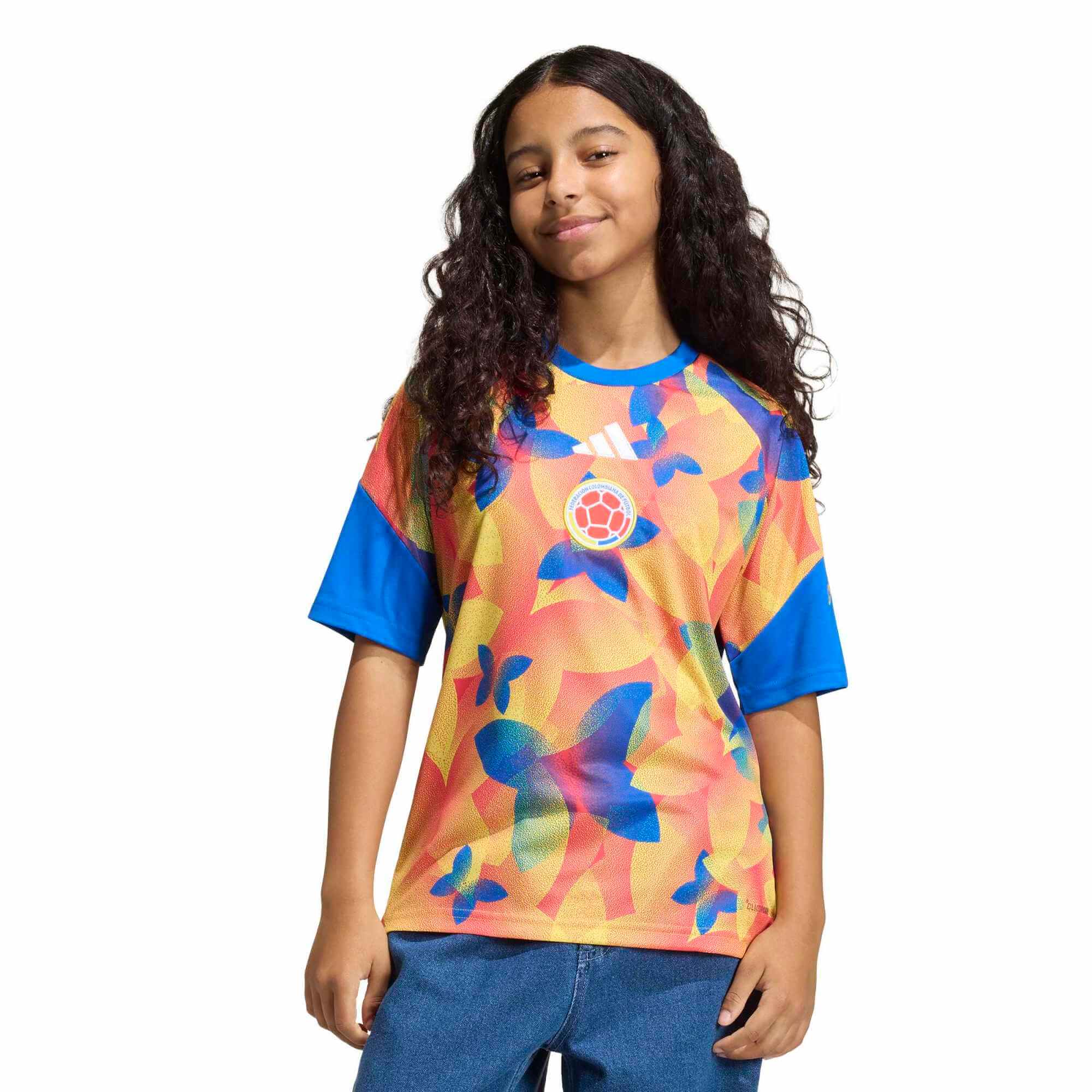 adidas 2026 Colombia Youth Pre-Match Soccer Jersey - Image 3