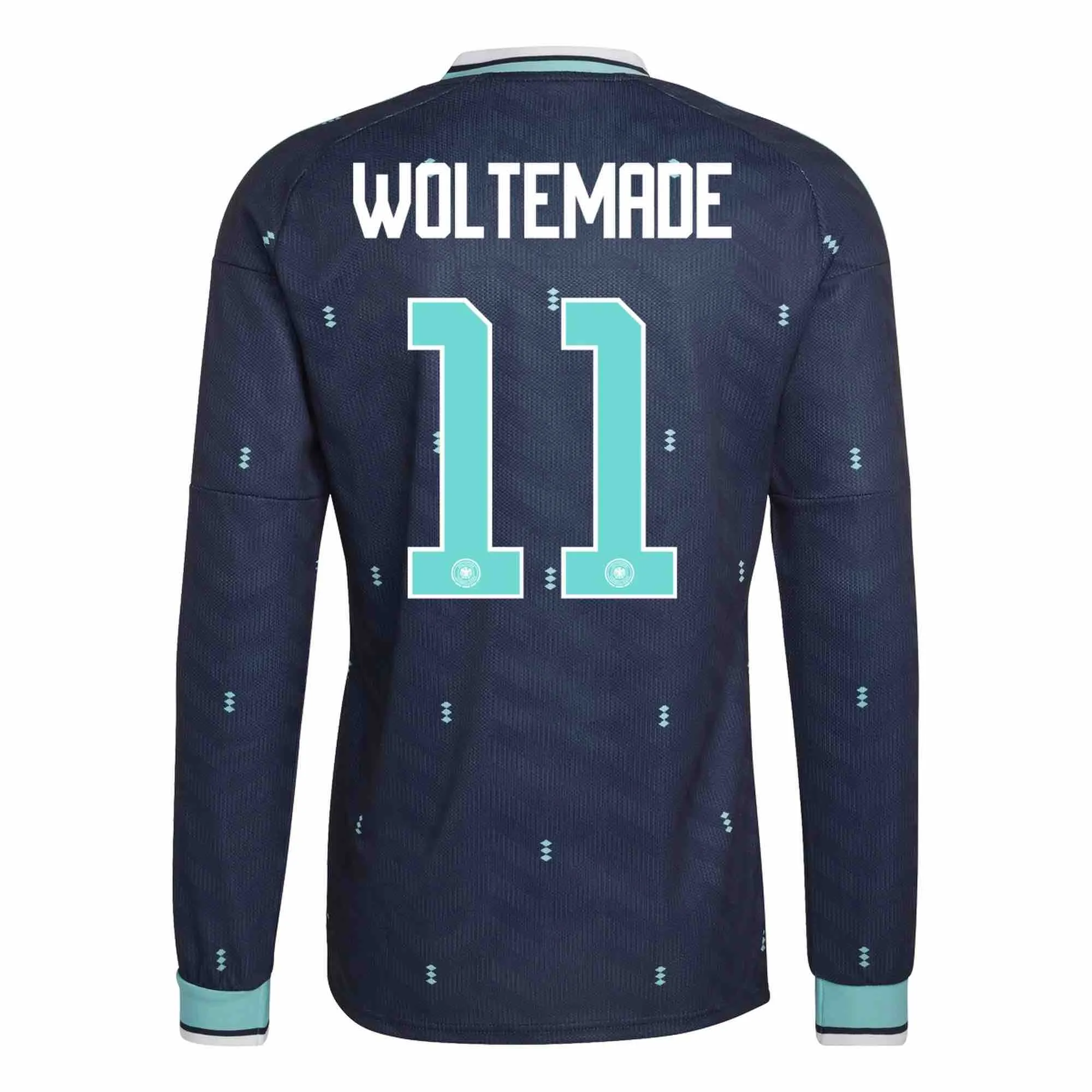 adidas 2026 Germany Men's Authentic Away Long-Sleeve Soccer Jersey - Image 9