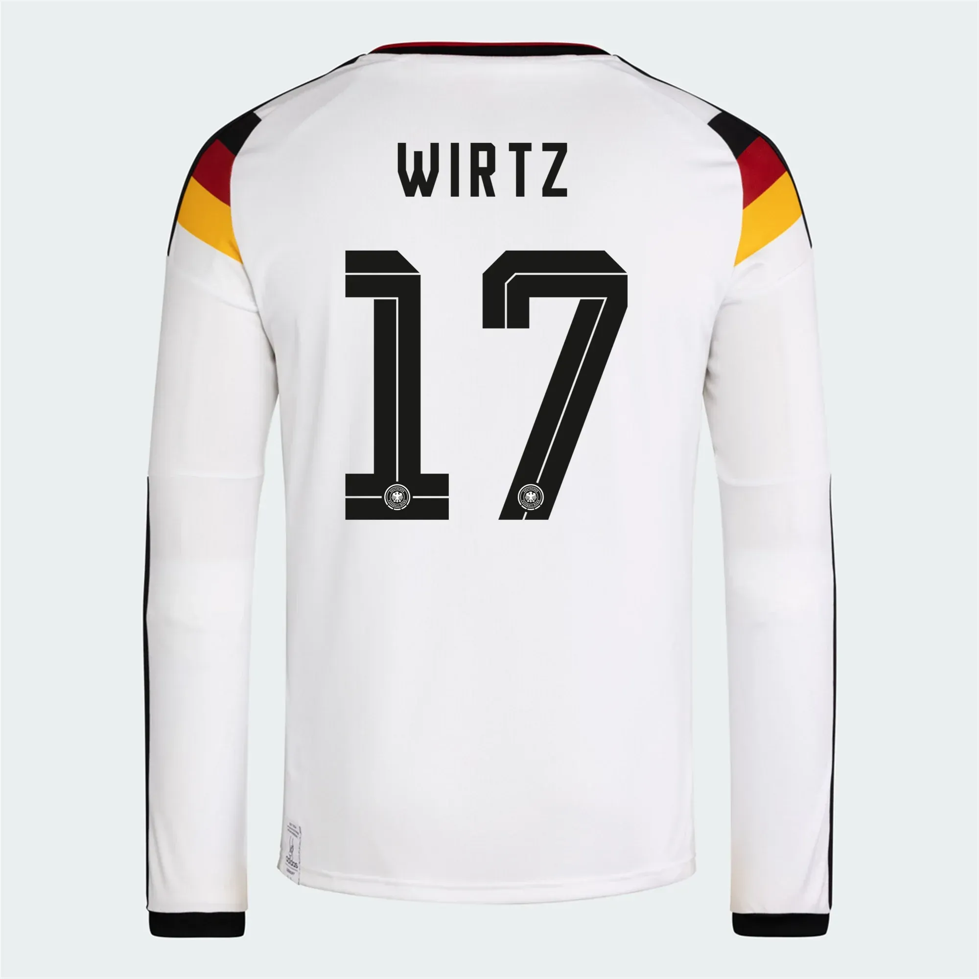 adidas 2026 Germany Men's Stadium Home Long-Sleeve Soccer Jersey - Image 10