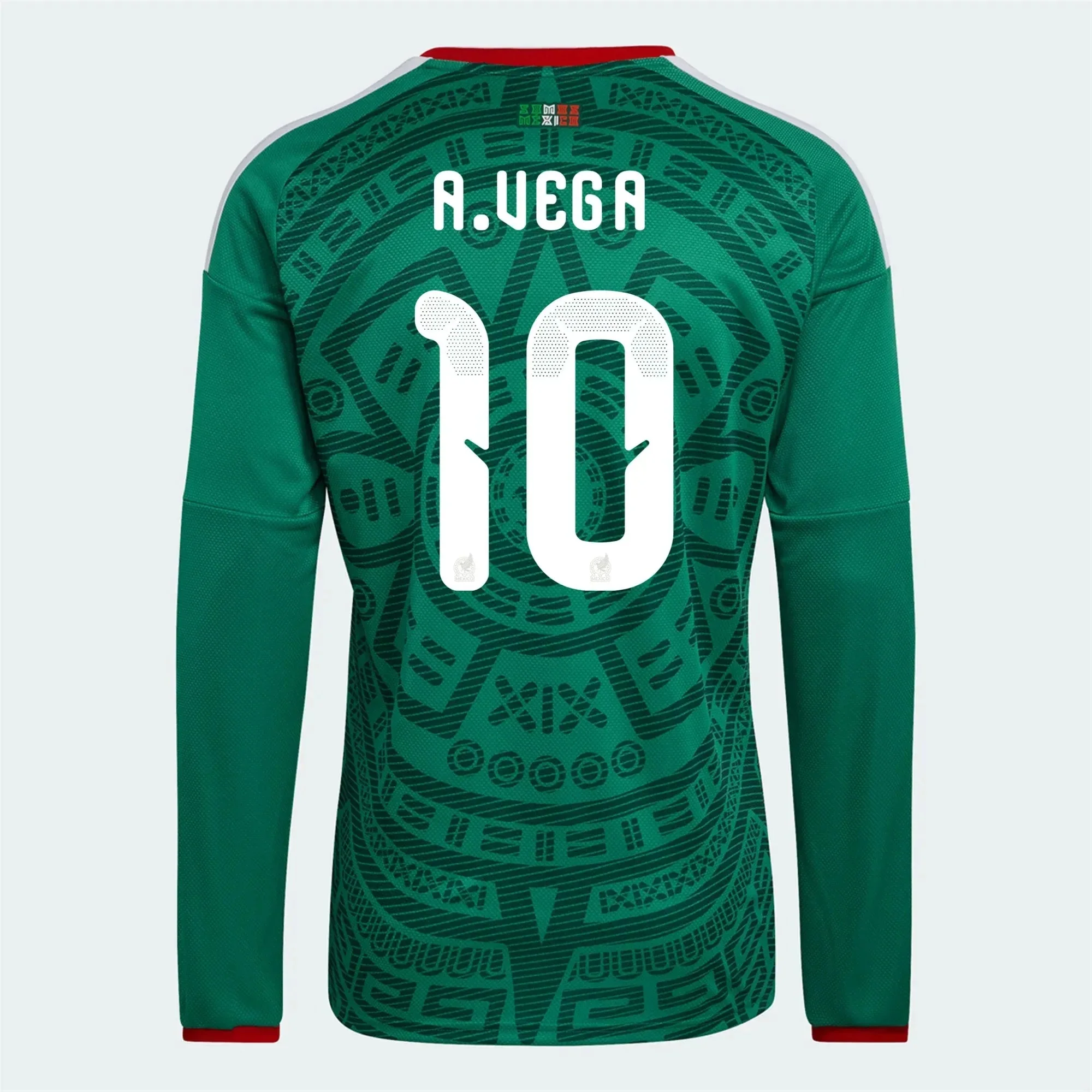 adidas 2026 Mexico Men's Authentic Home Long-Sleeve Soccer Jersey - Image 11