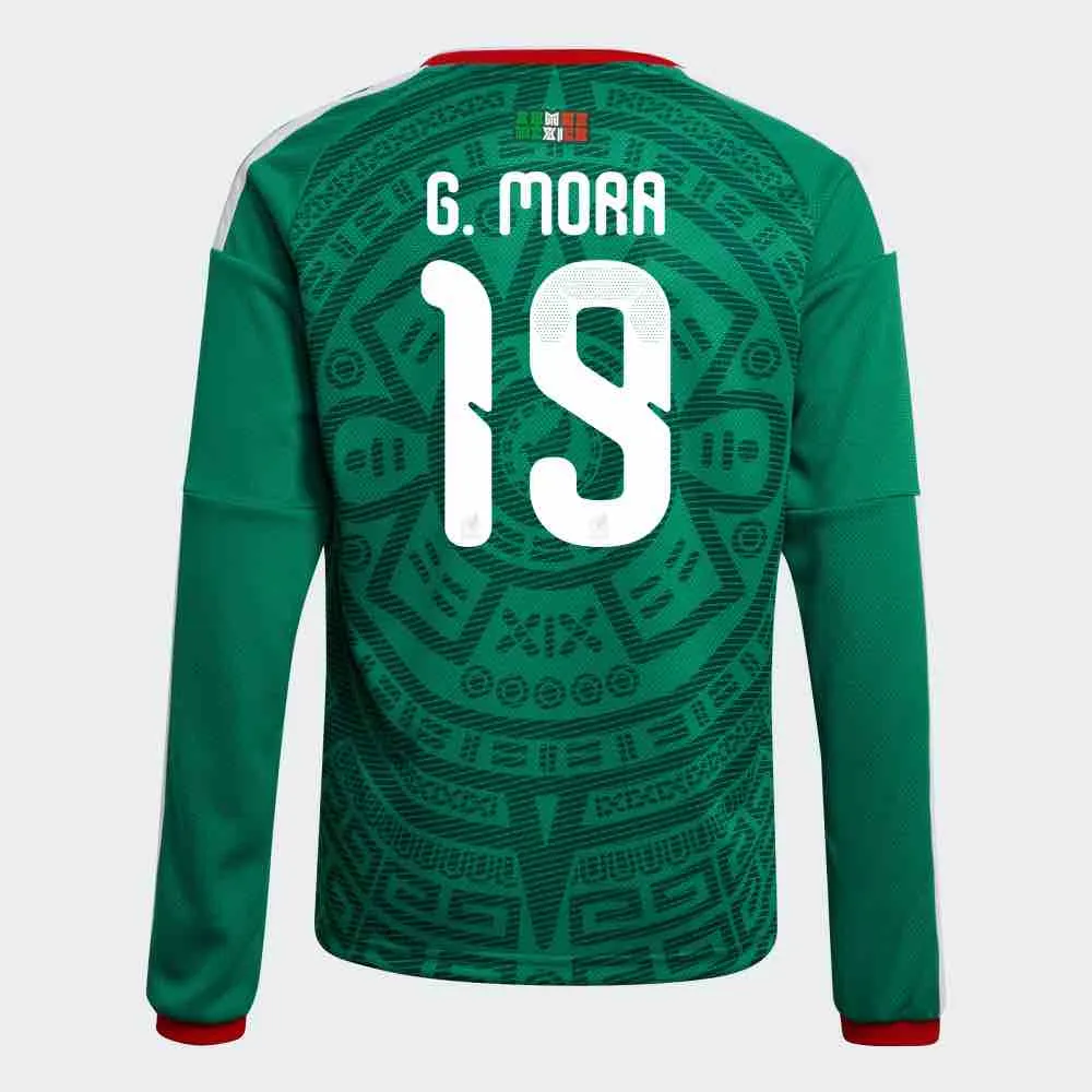 adidas 2026 Mexico Men's Authentic Home Long-Sleeve Soccer Jersey - Image 14