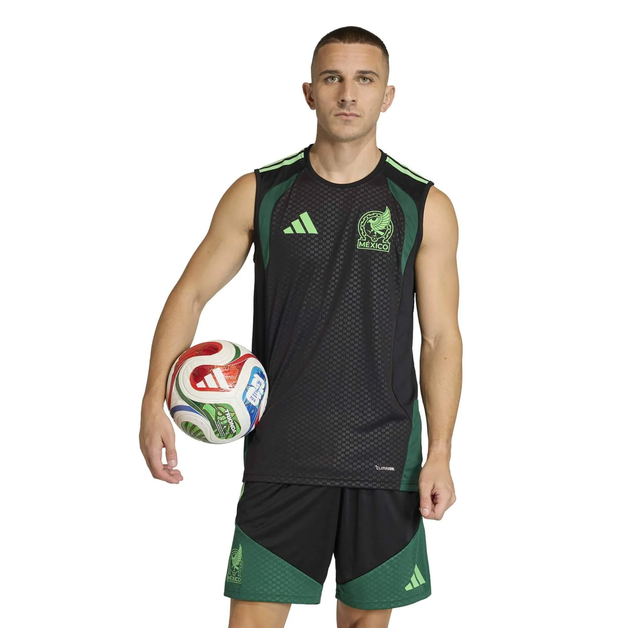 adidas 2026 Mexico Men's Tiro Sleeveless Soccer Jersey - Image 3