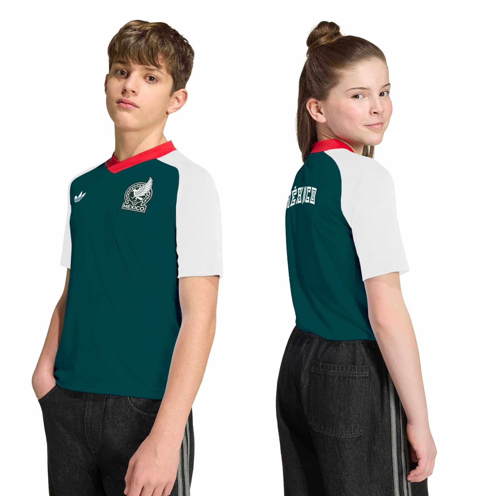 adidas 2026 Mexico Youth Away Pre-Match Soccer Jersey - Image 5