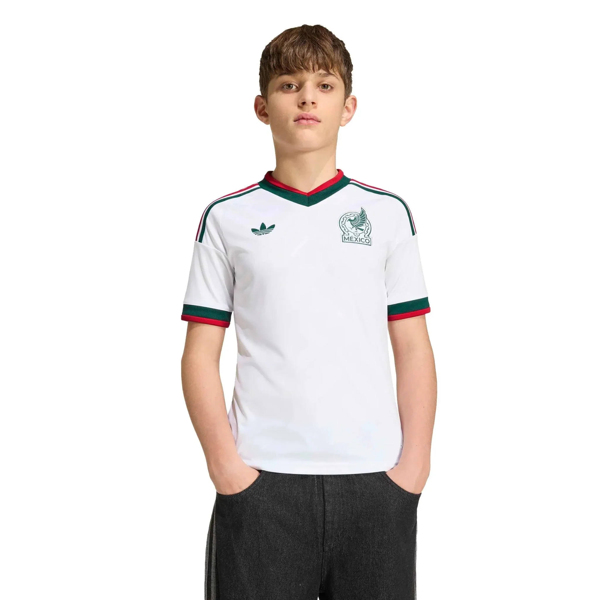 adidas 2026 Mexico Youth Stadium Away Soccer Jersey - Image 5