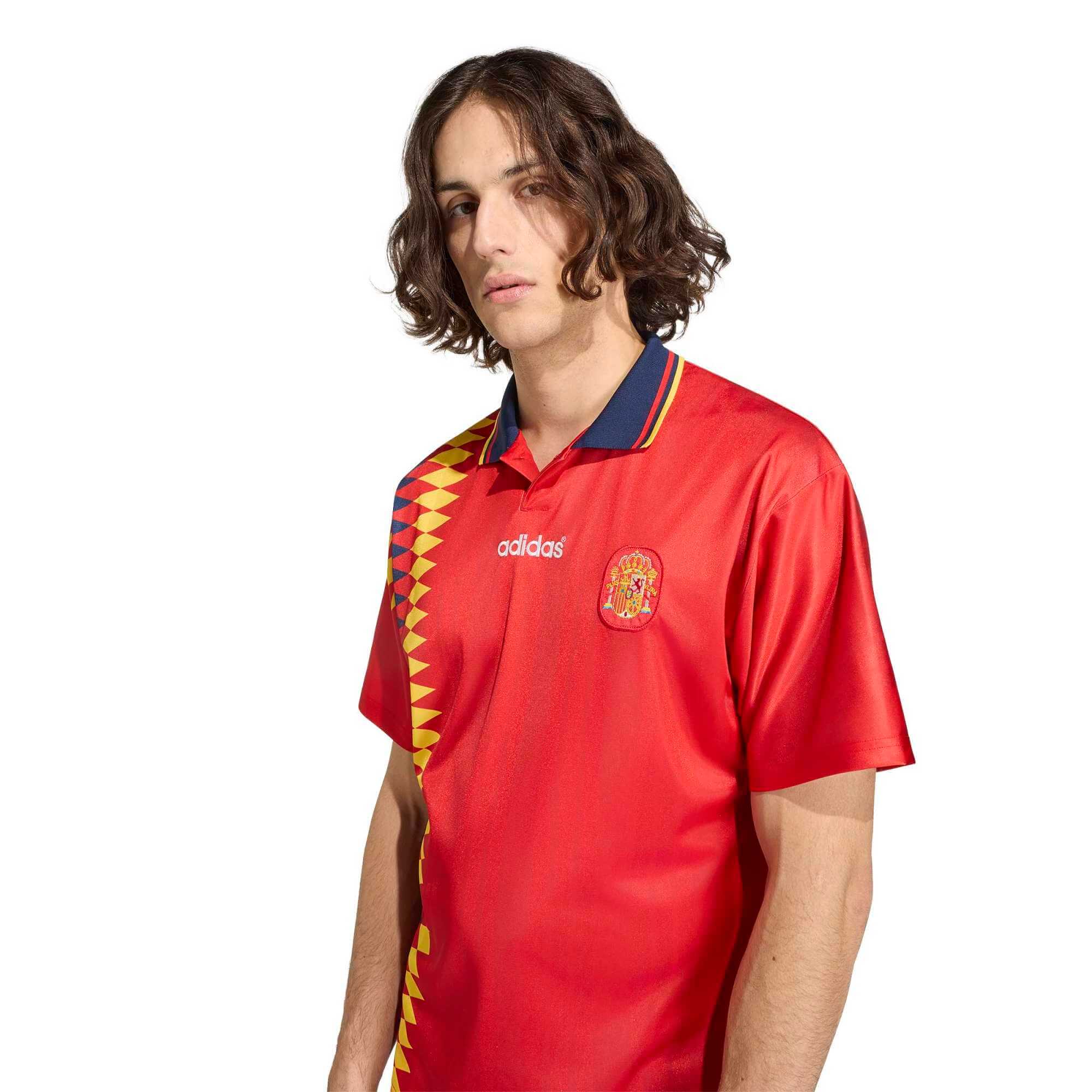 adidas 2026 Spain Men's 1994 Stadium Home Soccer Jersey - Image 5
