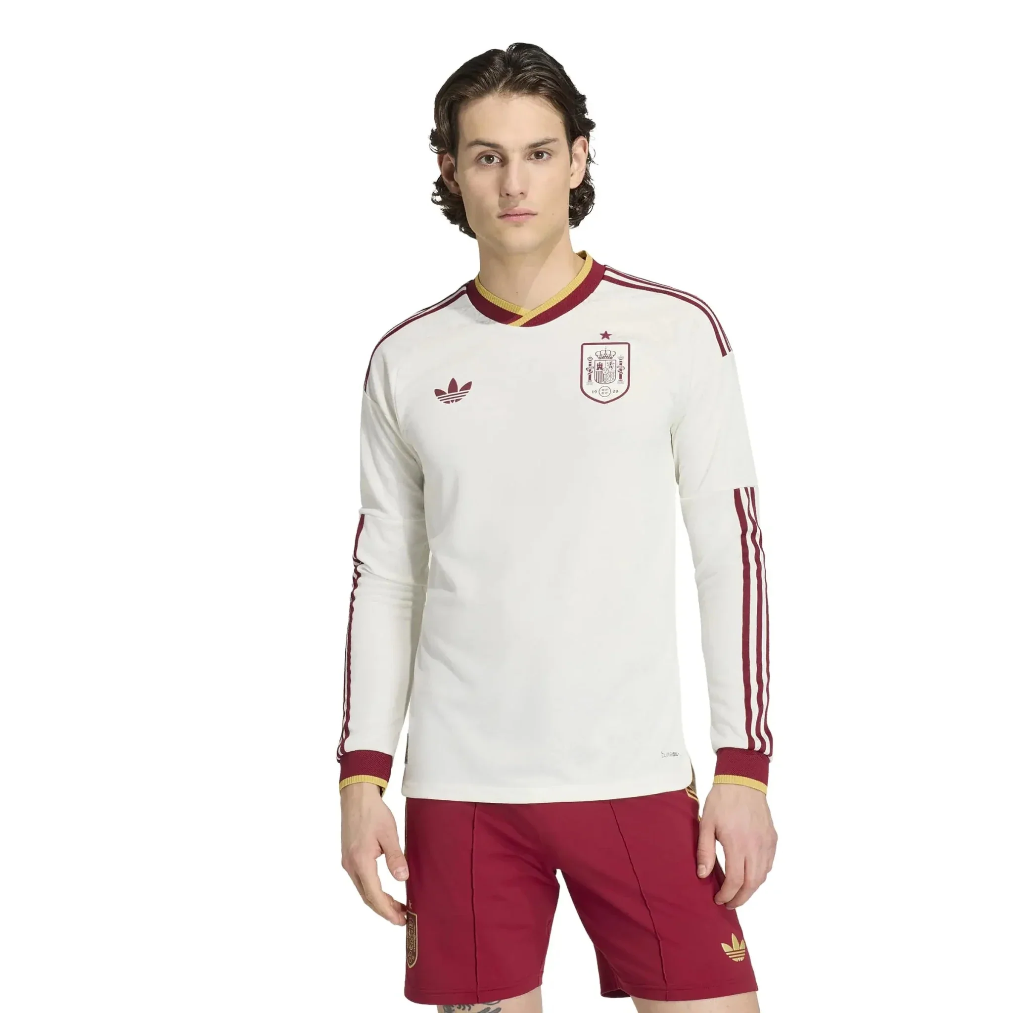 adidas 2026 Spain Men's Authentic Away Long-Sleeve Soccer Jersey - Image 3
