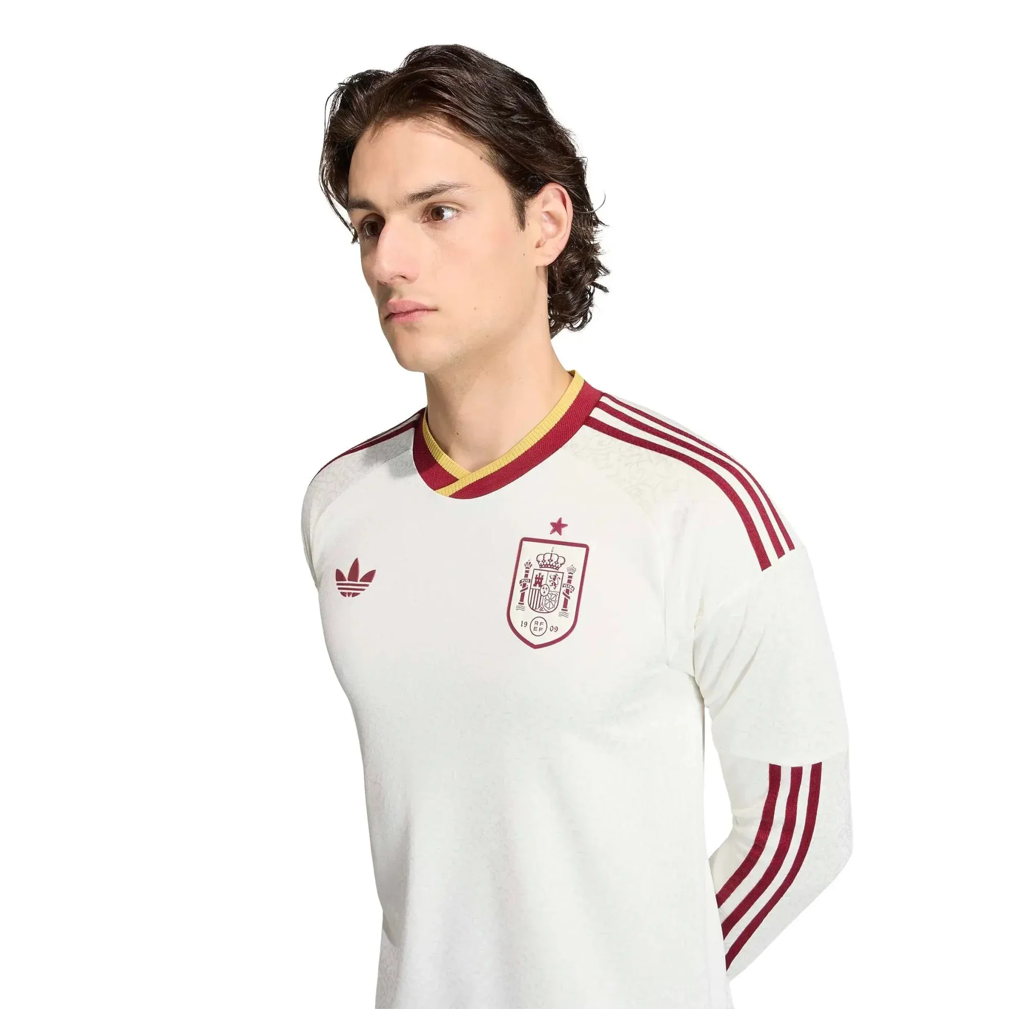 adidas 2026 Spain Men's Authentic Away Long-Sleeve Soccer Jersey - Image 5