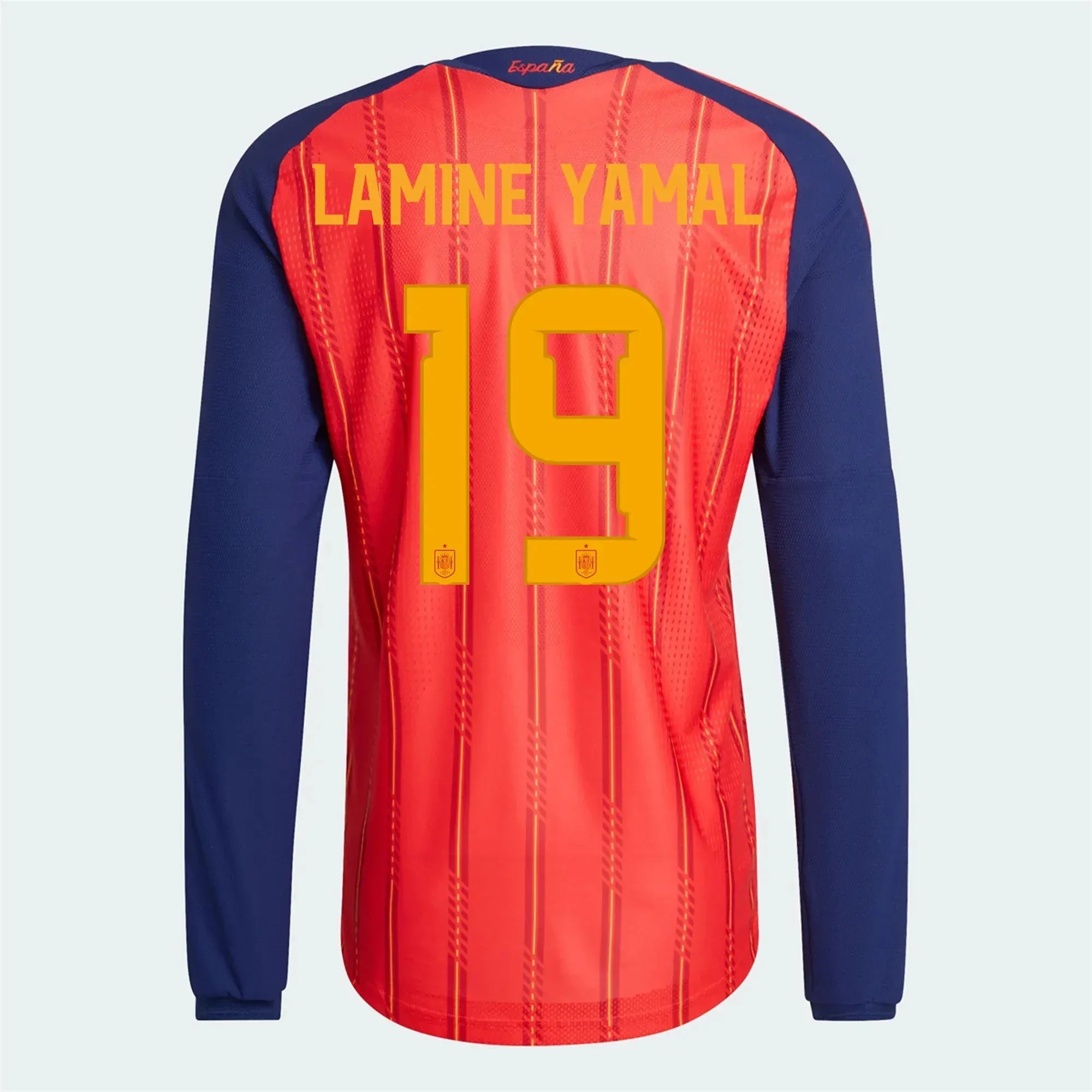 adidas 2026 Spain Men's Authentic Home Long-Sleeve Soccer Jersey - Image 12