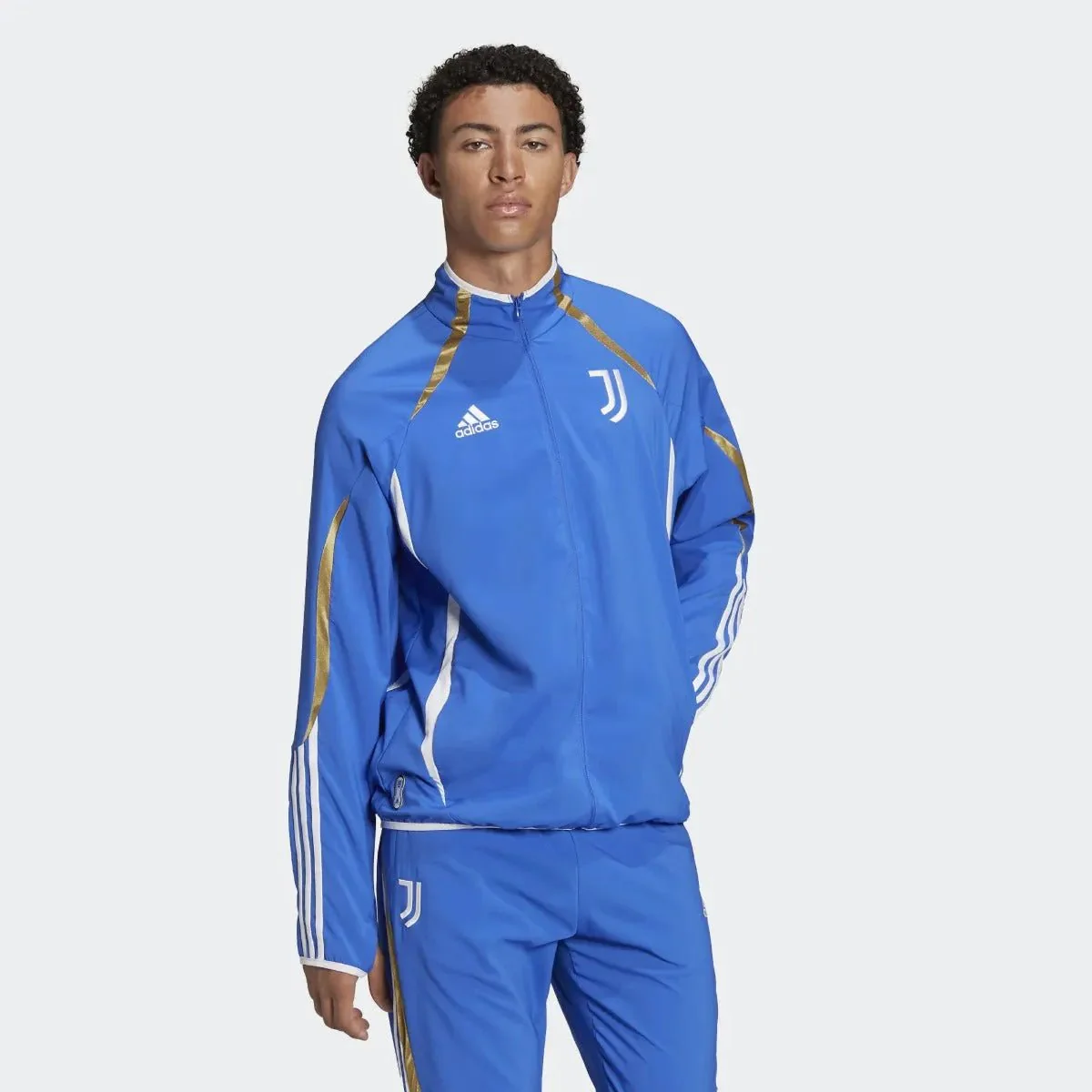 adidas 21-22 Juventus Teamgeist Woven Jacket - Hi Res Blue - Image 2