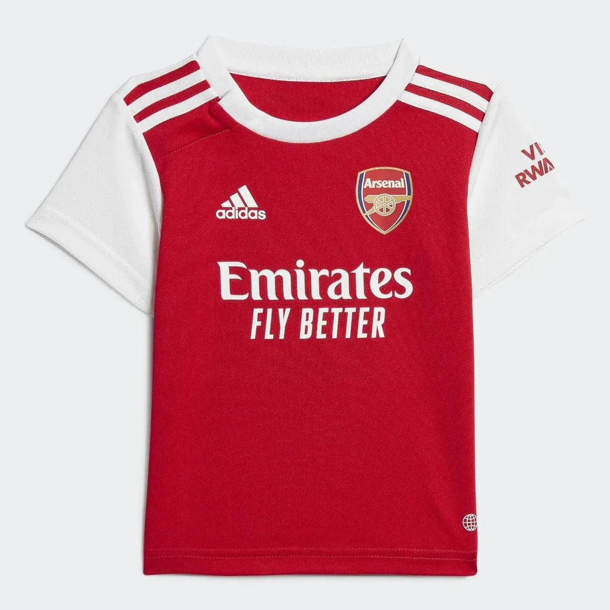 adidas 22-23 Arsenal Home Baby Kit - Scarlet-White - Image 2