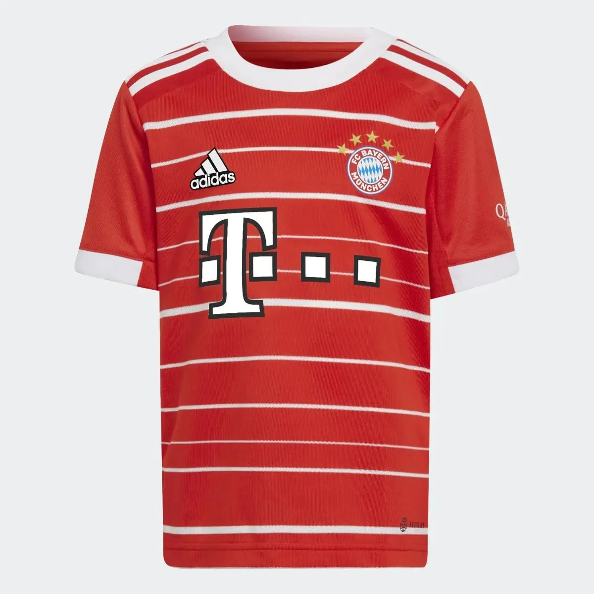 adidas 22-23 Bayern Munich Home Mini Kit - Red-White - Image 3