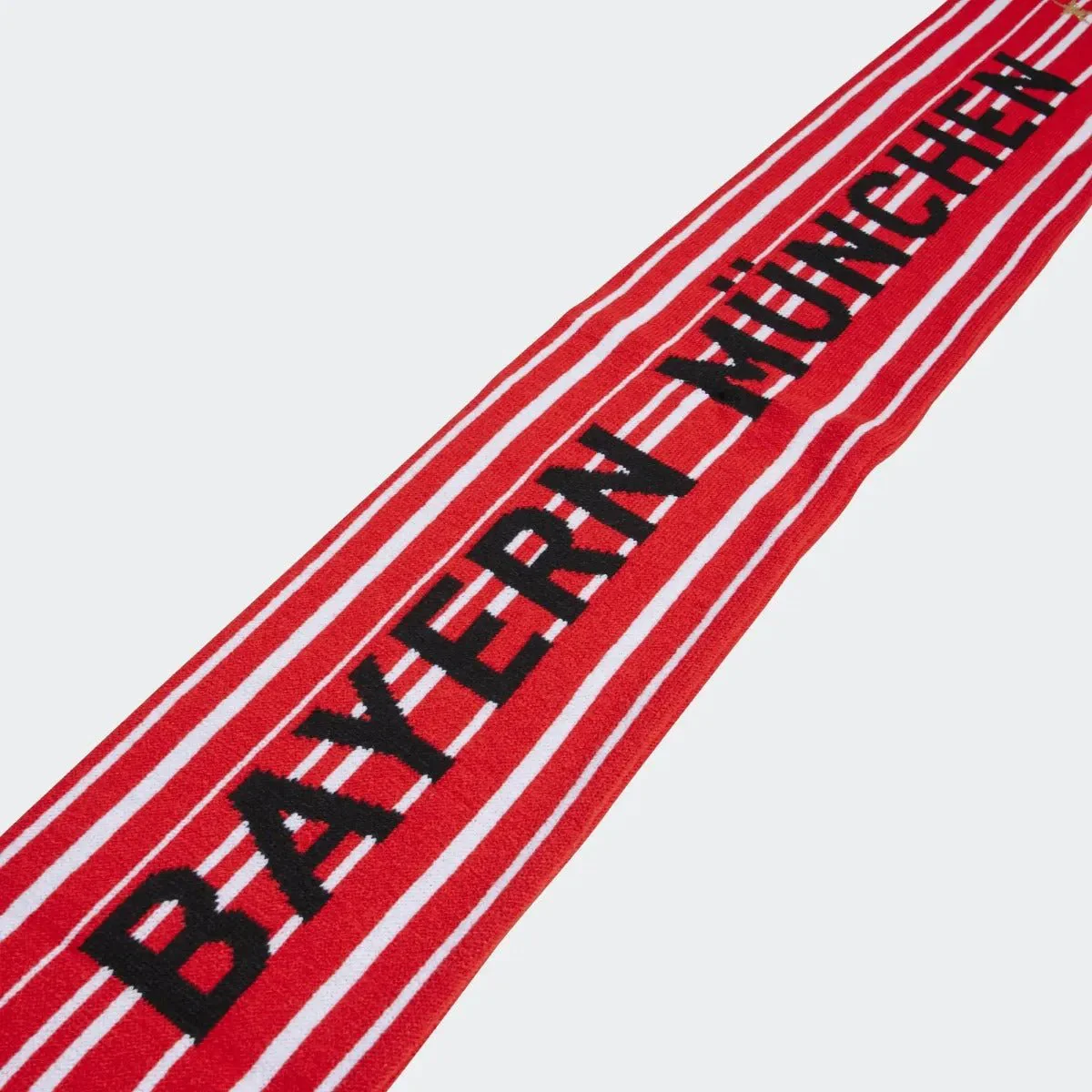 adidas 22-23 Bayern Munich Scarf - Red-White-Black - Image 2