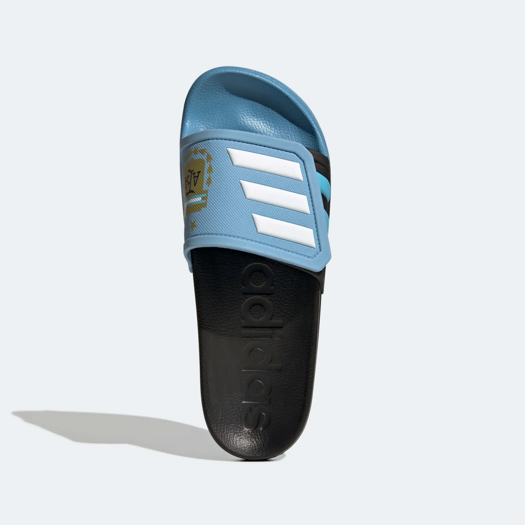 adidas Argentina Adilette TND Slides - Black-Light Blue - Image 5