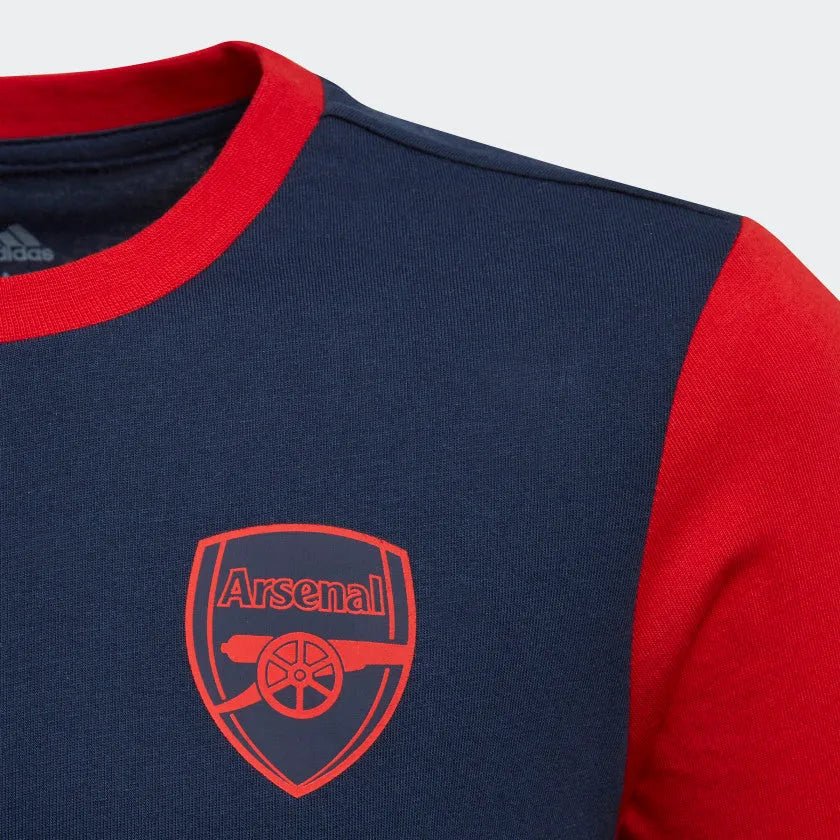 adidas Arsenal YOUTH Graphic Tee 2019-20 - Navy-Red - Image 2