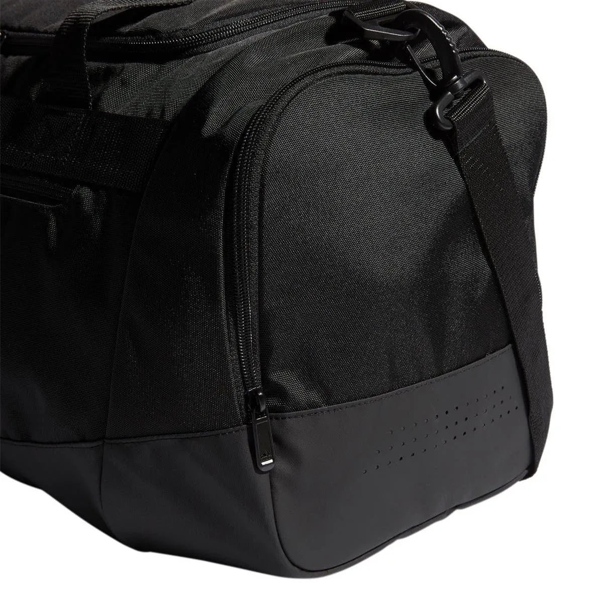 adidas Defender IV Small Duffel Bag - Black-White - Image 5