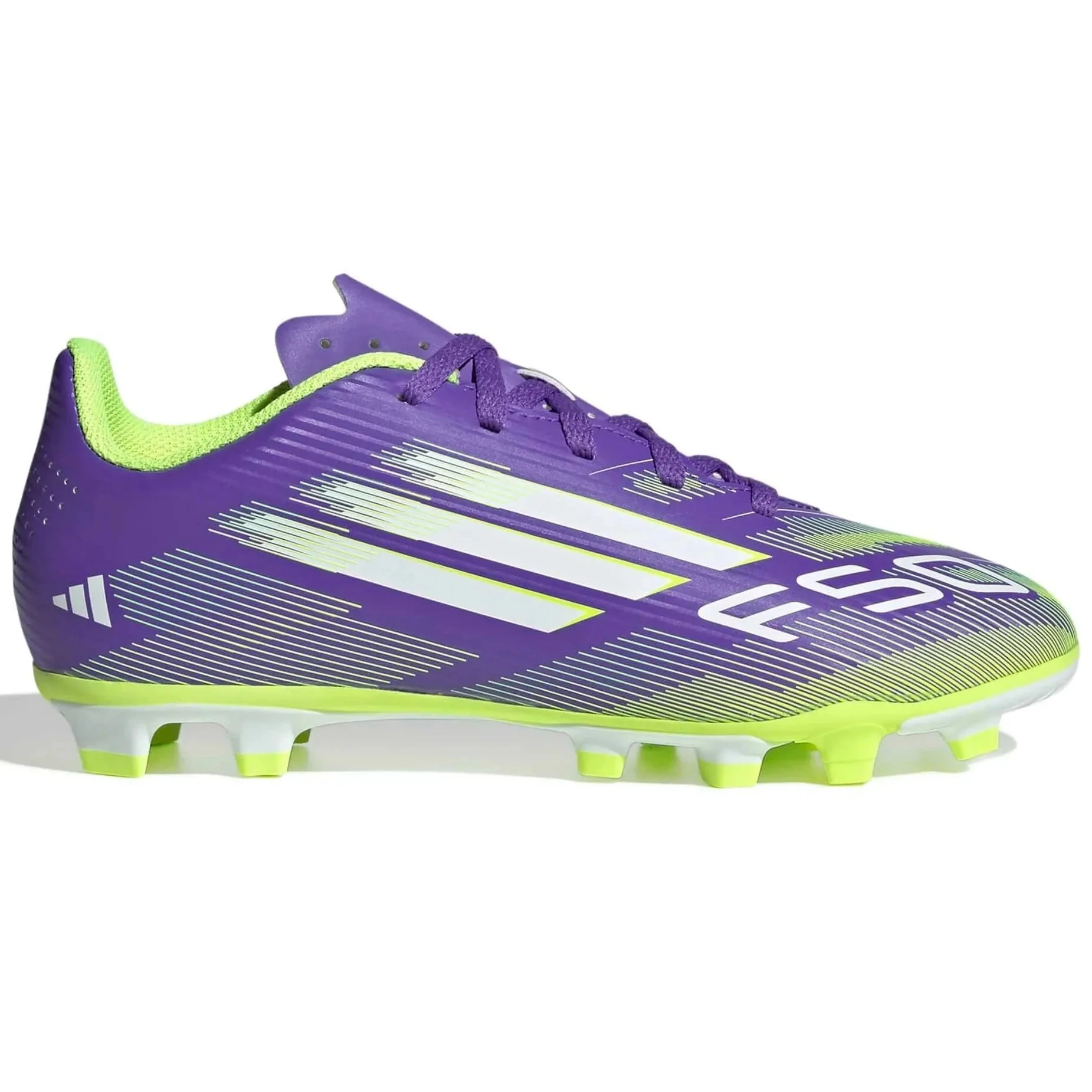 adidas Junior F50 Club Firm/Multi Ground Soccer Cleats - Radiant Blaze Pack (FA25)