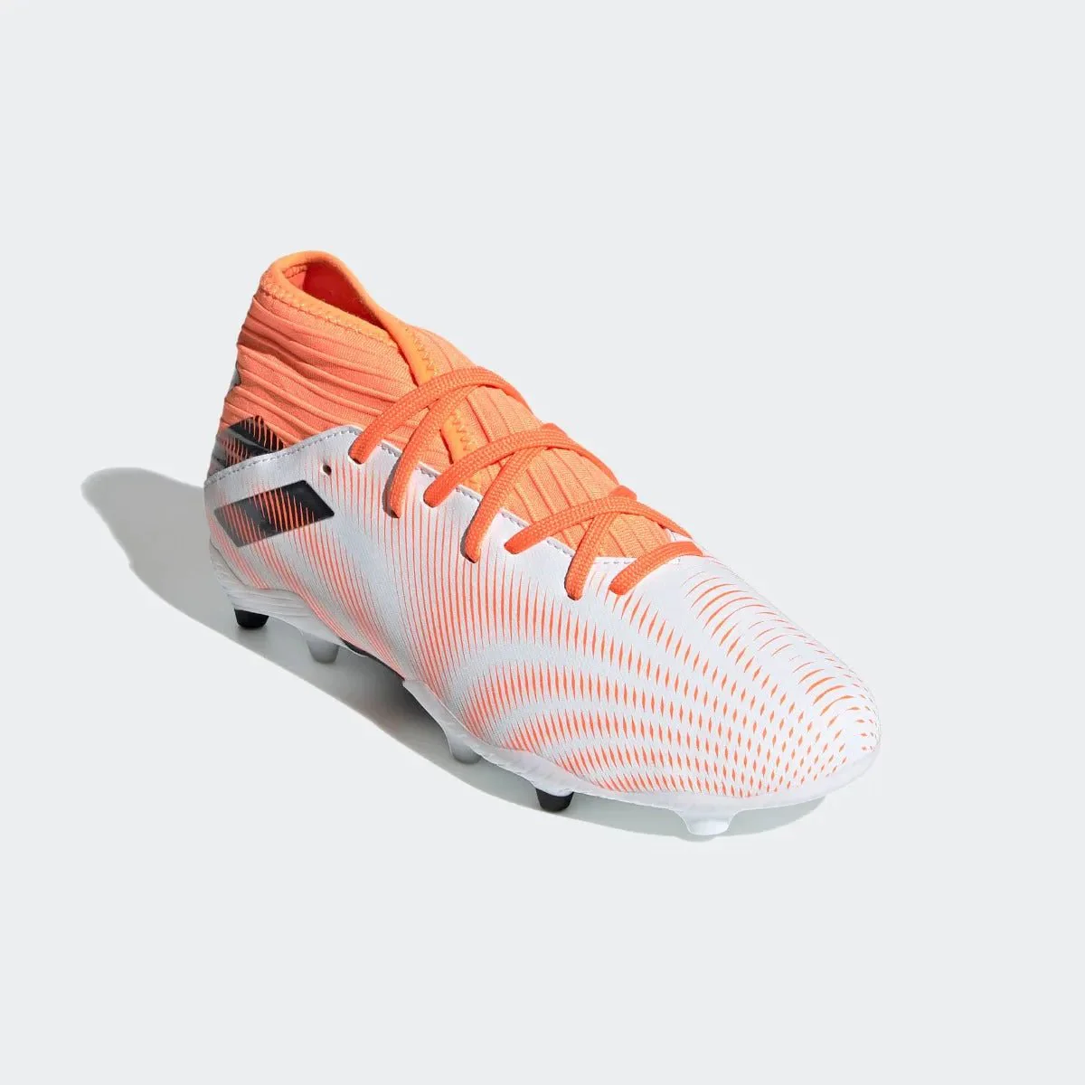 Adidas Junior Nemeziz .3 FG - White-Orange-Black - Image 3