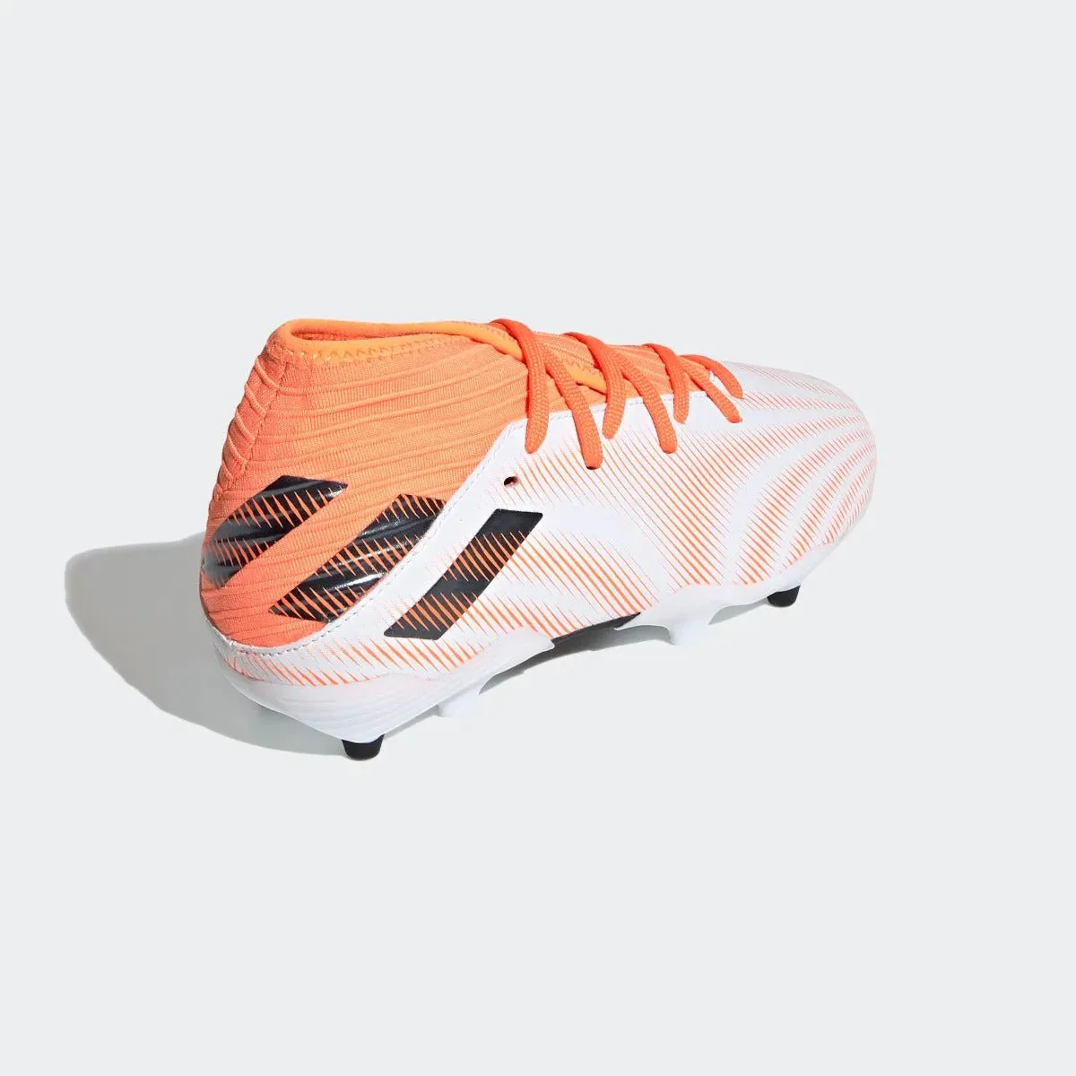 Adidas Junior Nemeziz .3 FG - White-Orange-Black - Image 4