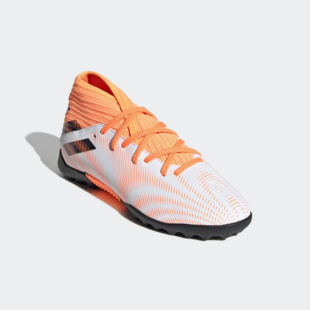 Adidas Junior Nemeziz .3 TF - White-Black-Orange - Image 3