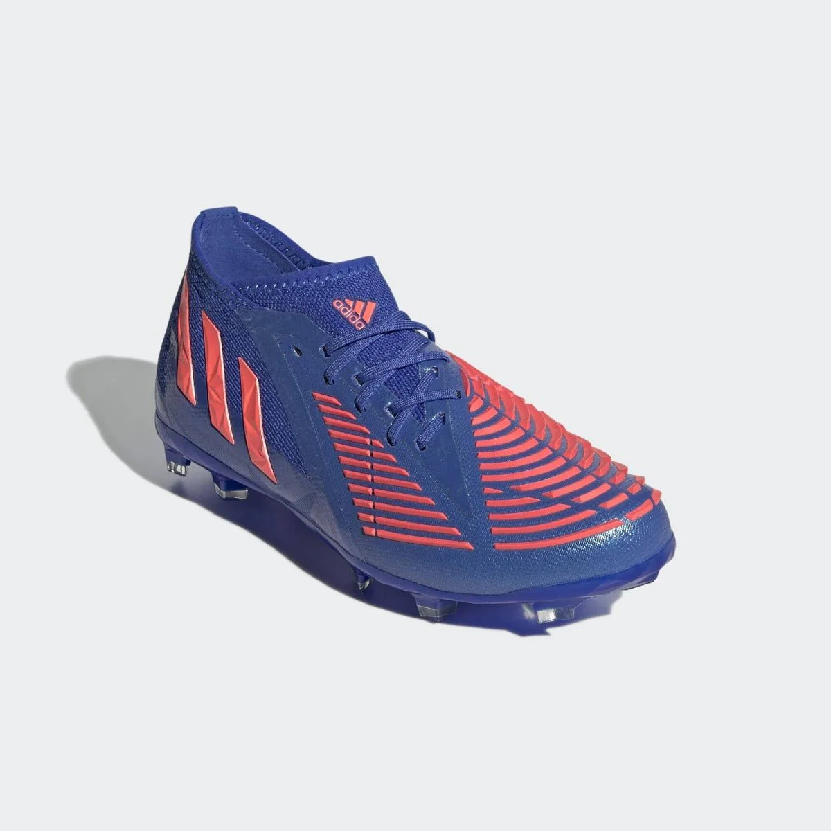 adidas Junior Predator Edge .1 FG - Hi Res Blue-Turbo - Image 3