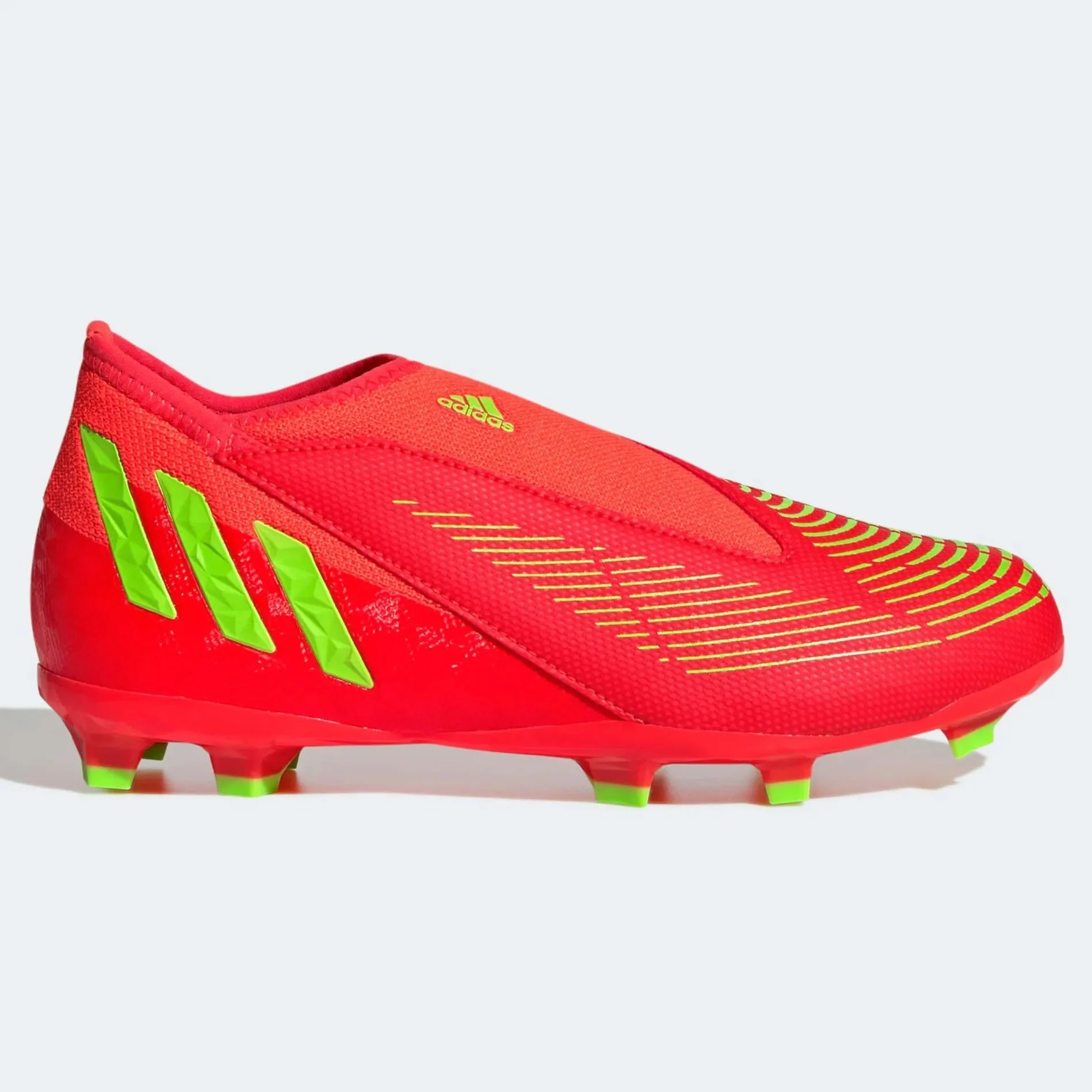 adidas Junior Predator Edge .3 Laceless FG - Solar Red-Solar Green
