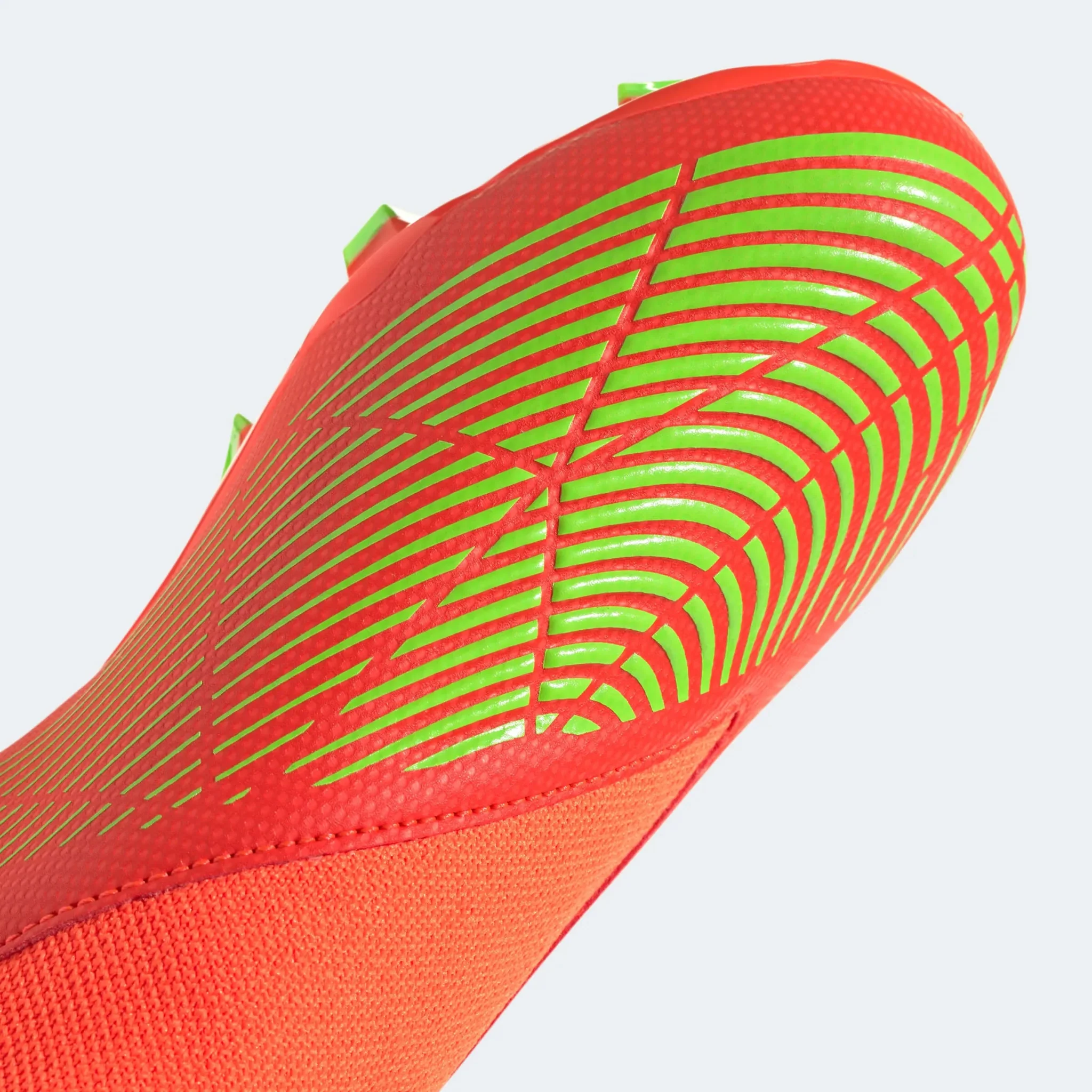 adidas Junior Predator Edge .3 Laceless FG - Solar Red-Solar Green - Image 8