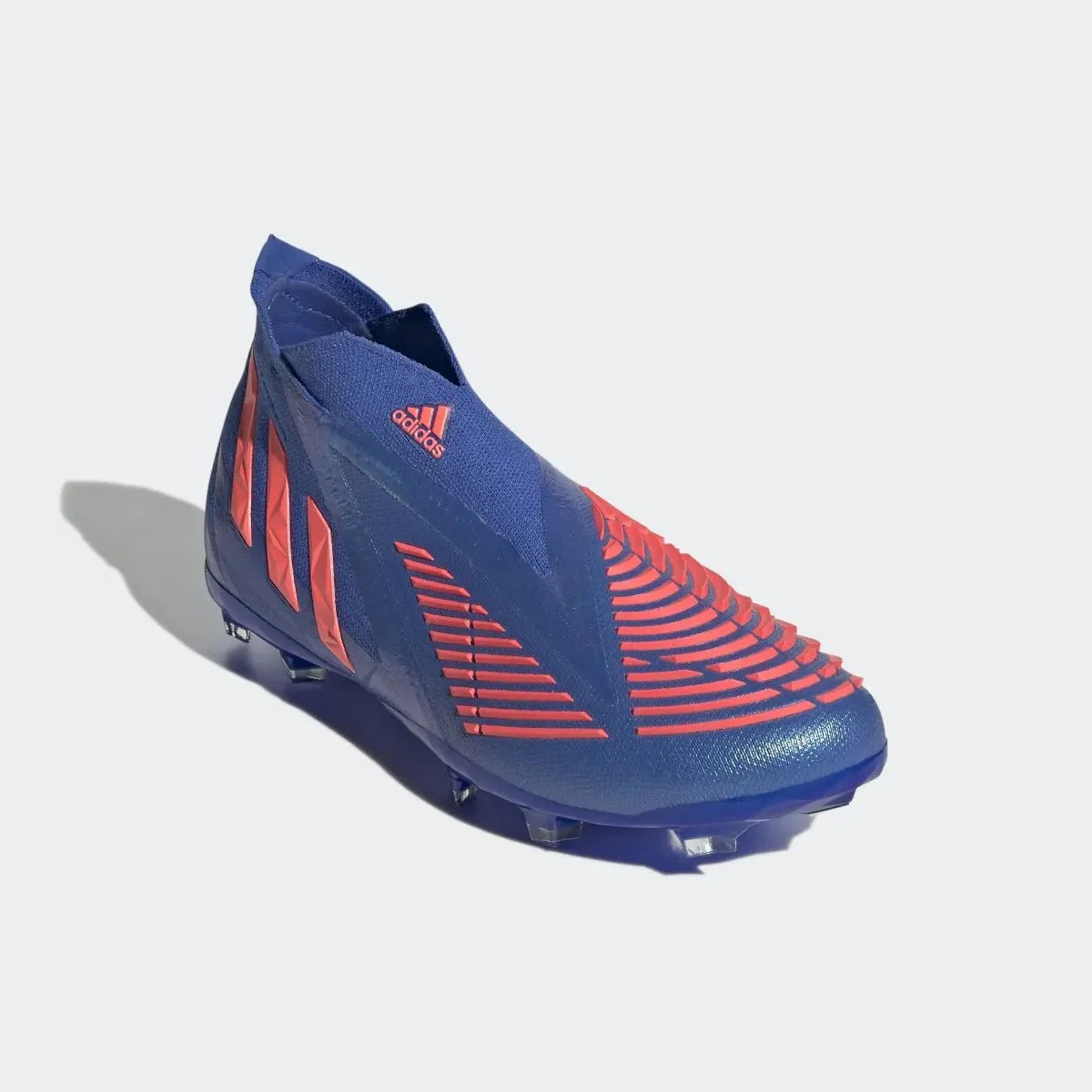 adidas Junior Predator Edge + FG - Hi Res Blue-Turbo - Image 3