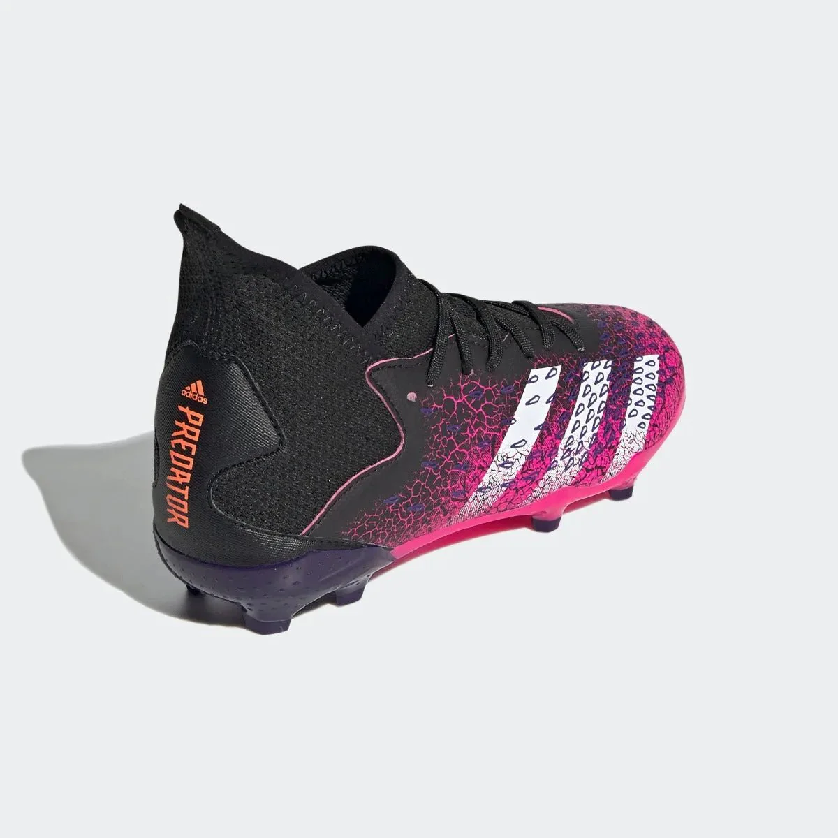 Adidas JR Predator Freak .3 FG - Black-Pink-Purple - Image 4