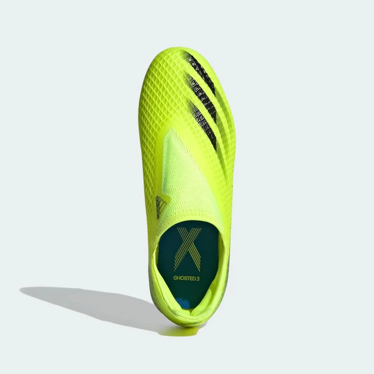 Adidas Junior X Ghosted.3 Laceless FG - Volt-Black - Image 5