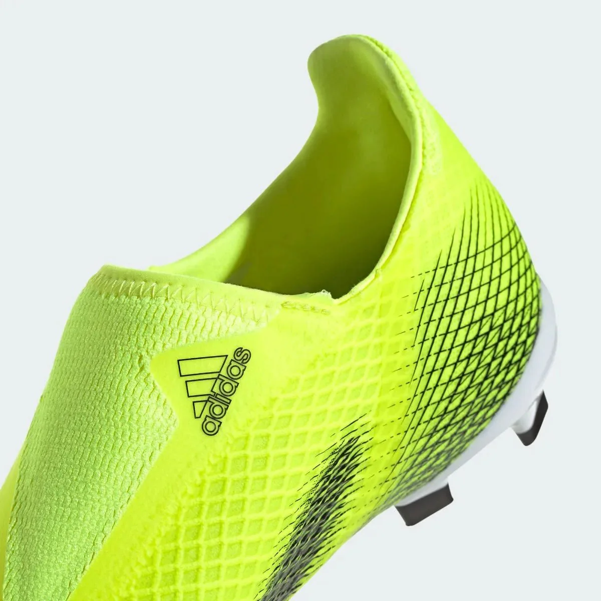 Adidas Junior X Ghosted.3 Laceless FG - Volt-Black - Image 8