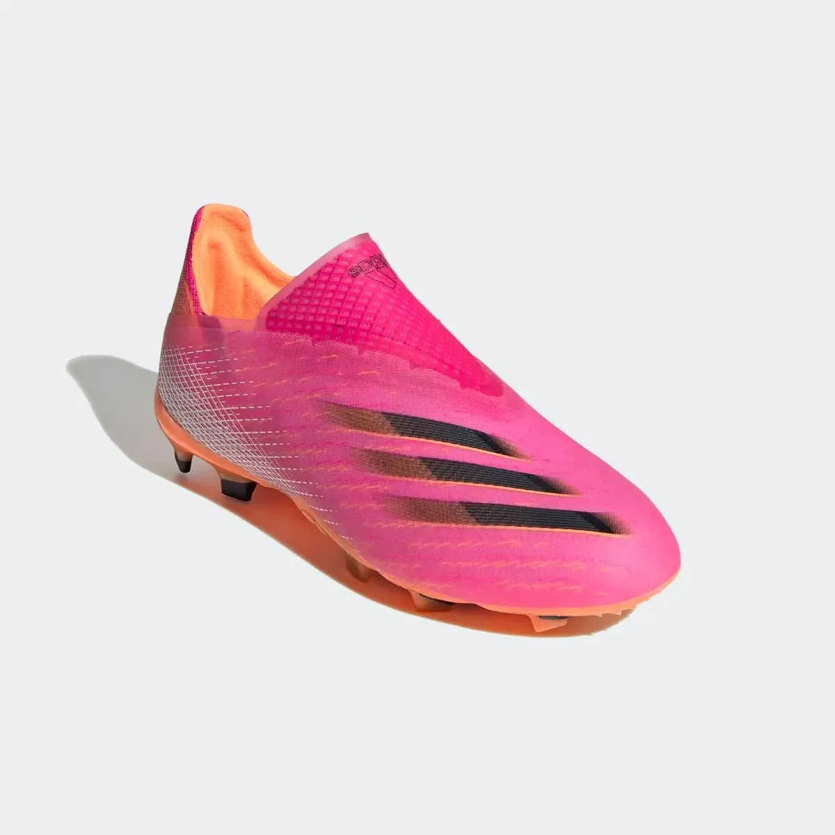 Adidas Junior X Ghosted + FG - Pink-Black-Orange - Image 3