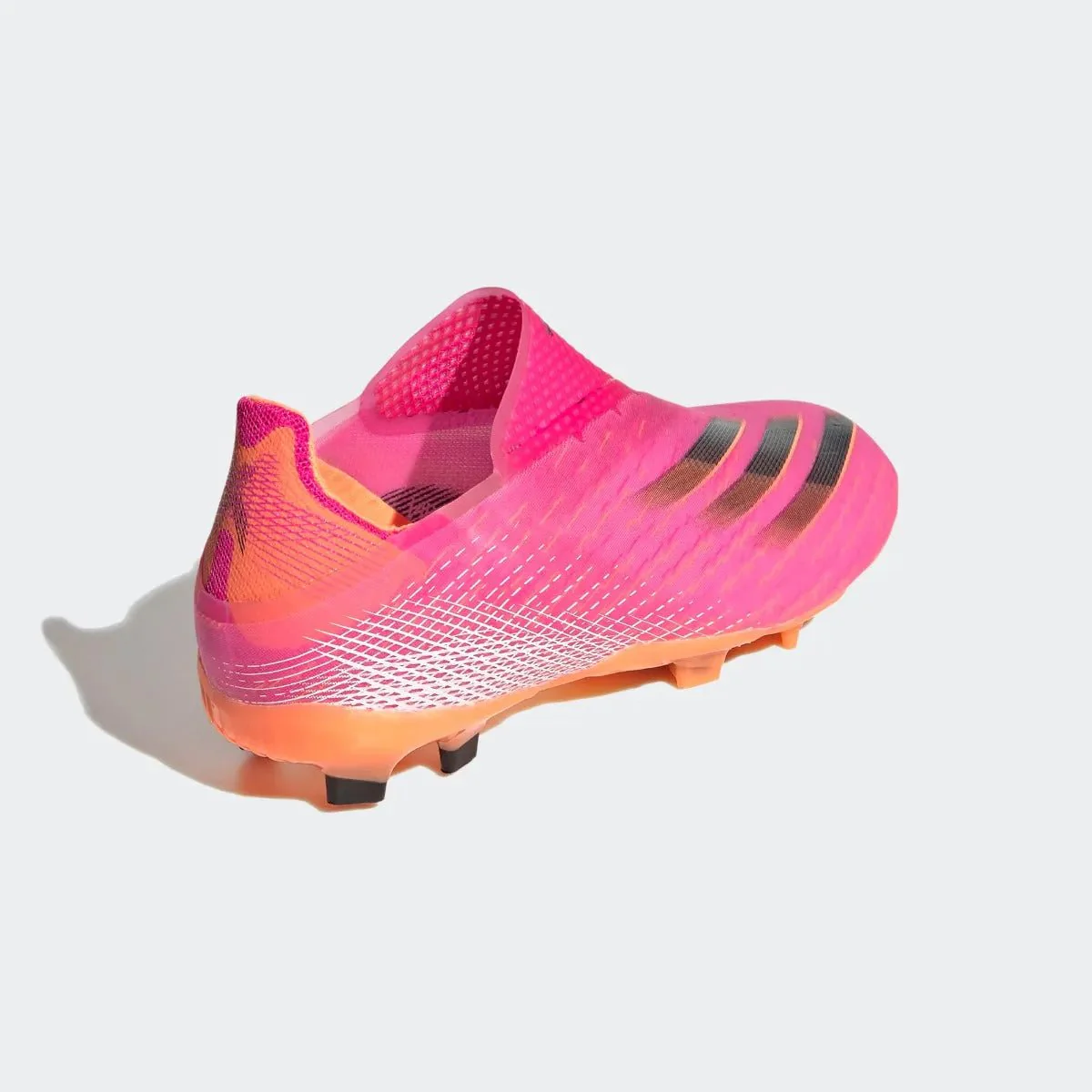 Adidas Junior X Ghosted + FG - Pink-Black-Orange - Image 4