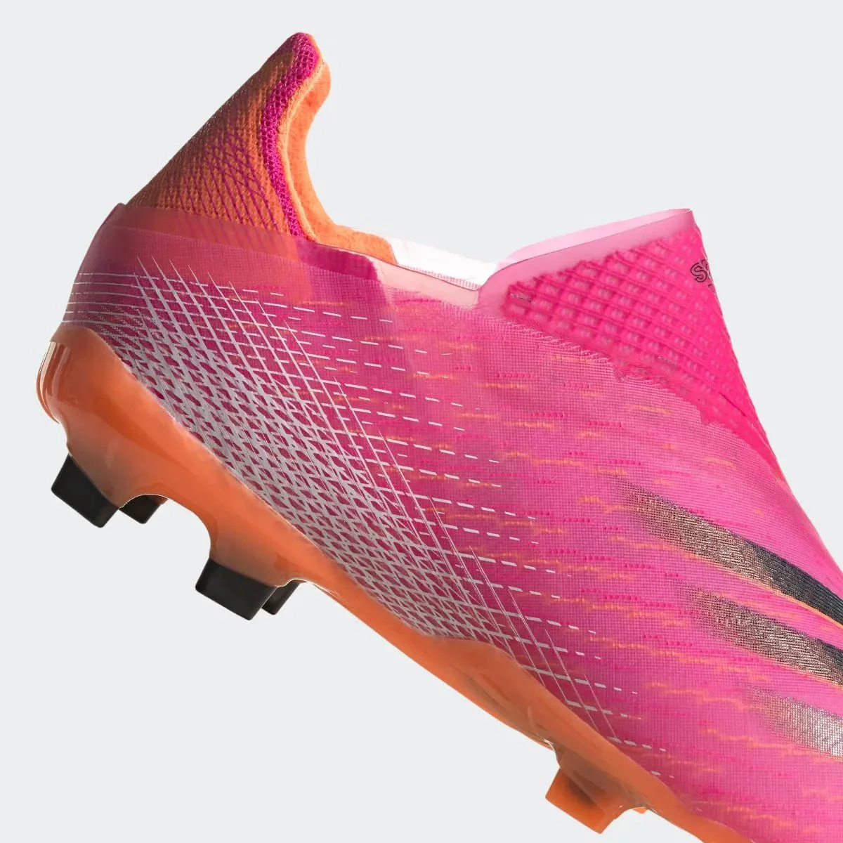 Adidas Junior X Ghosted + FG - Pink-Black-Orange - Image 7