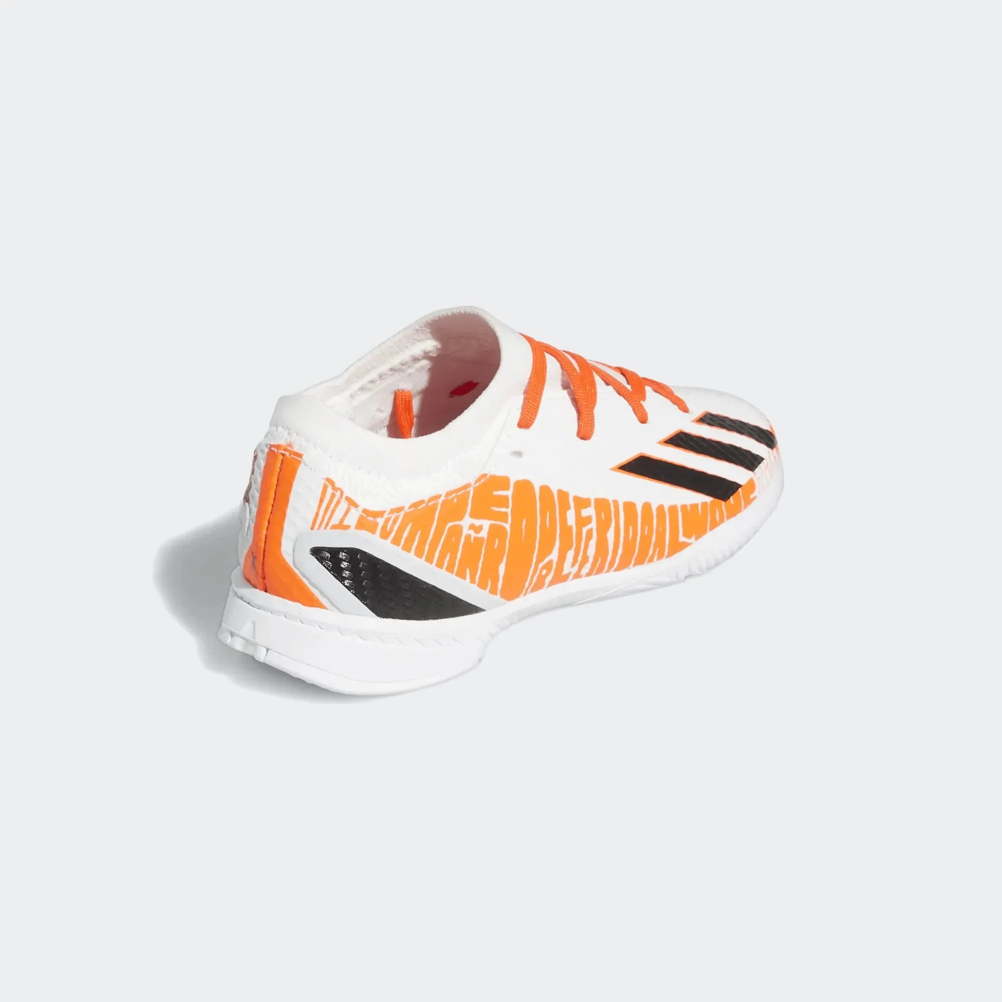 adidas Junior X SpeedPortal Messi .3 Indoor - White-Black-Solar Red - Image 4