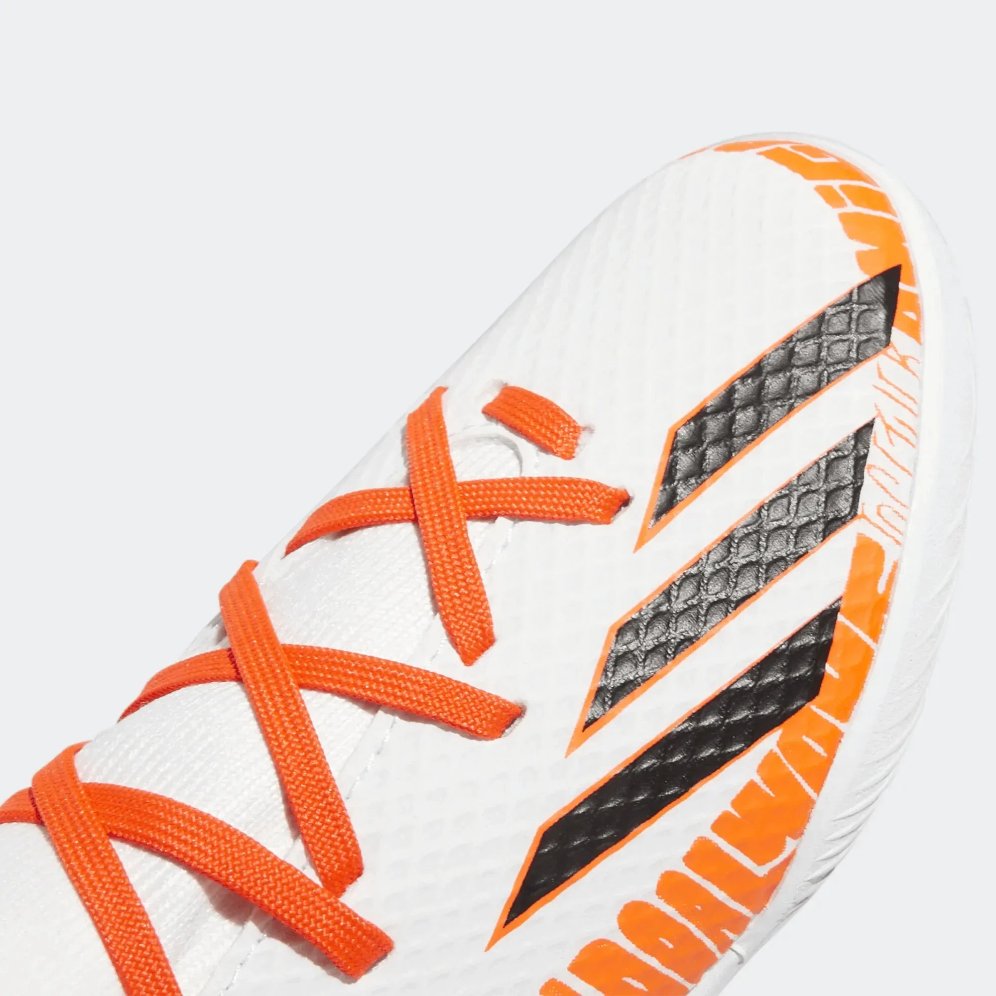 adidas Junior X SpeedPortal Messi .3 Indoor - White-Black-Solar Red - Image 7