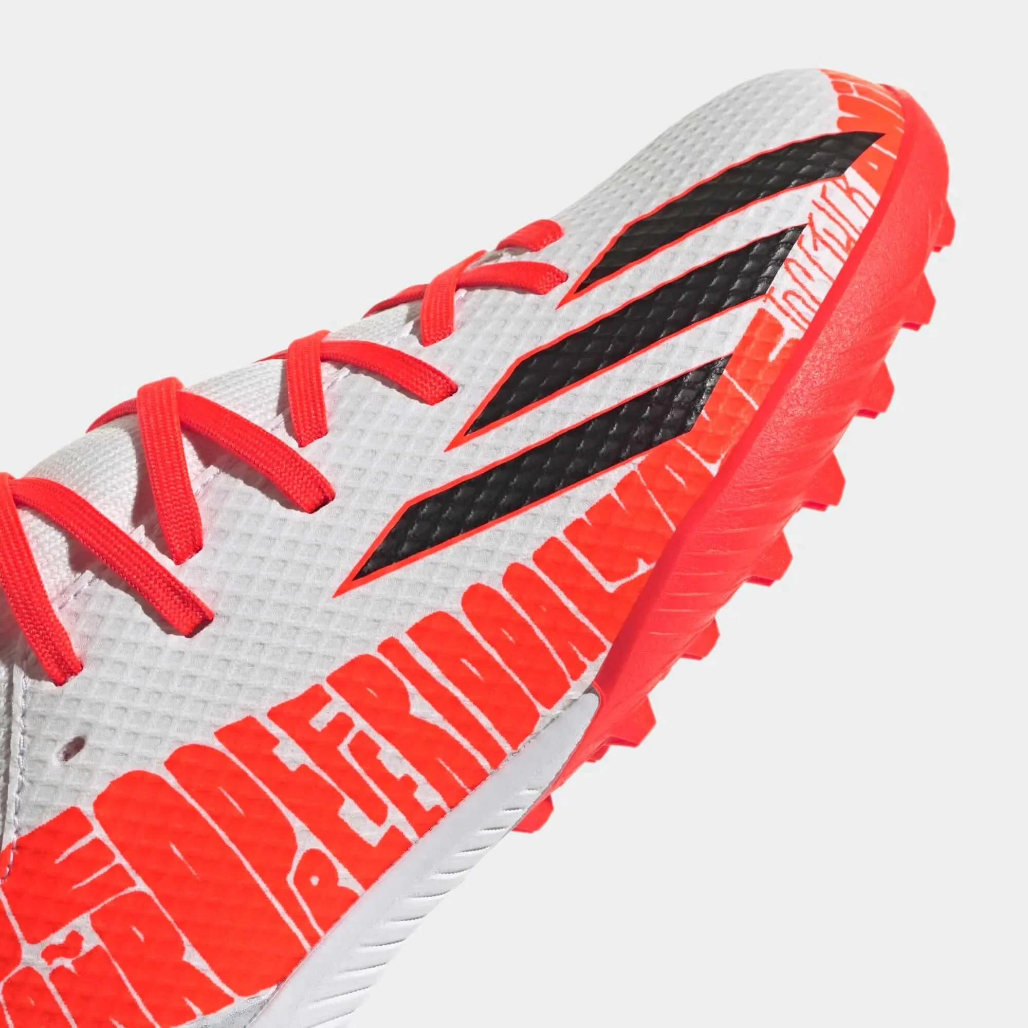 adidas Junior X SpeedPortal Messi .3 Turf - White-Black-Solar Red - Image 7