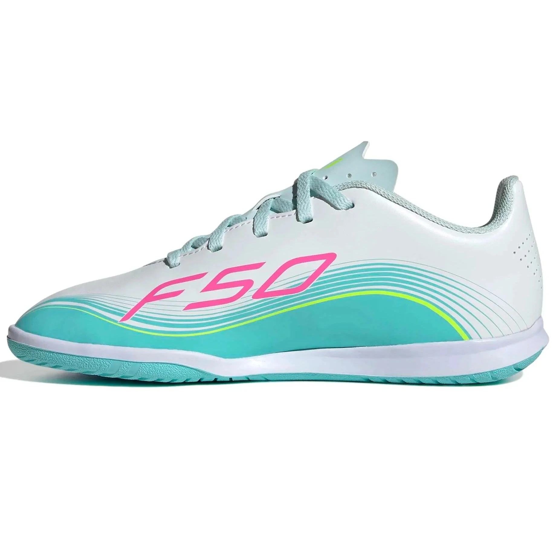 adidas Junior F50 Messi Club Indoor Soccer Shoes - Messi Aurora Radiante Pack (SP26) - Image 2