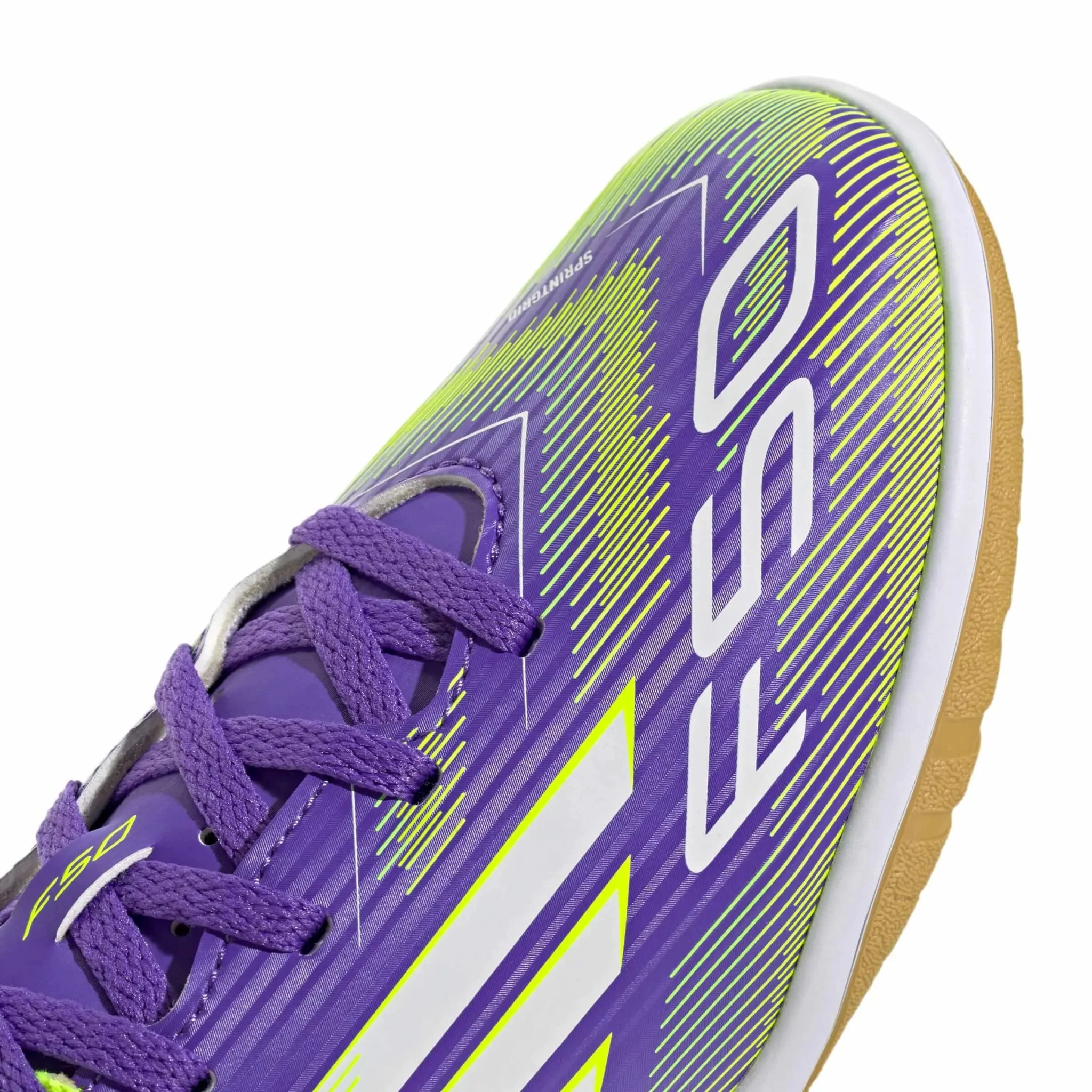 adidas Kid's F50 Club Indoor Soccer Shoes - Radiant Blaze Pack (FA25) - Image 7