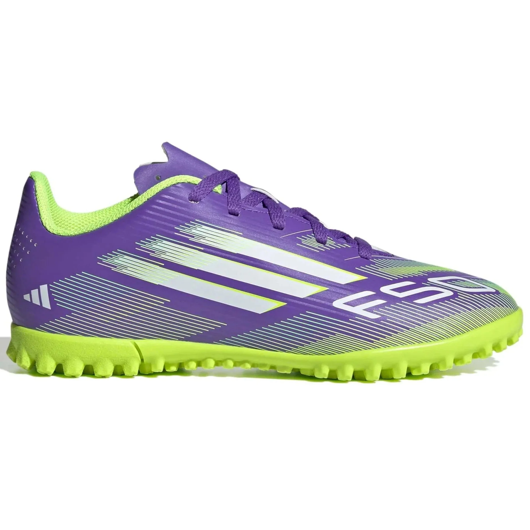 adidas Kids F50 Club Turf Soccer Shoes - Radiant Blaze Pack (FA25)