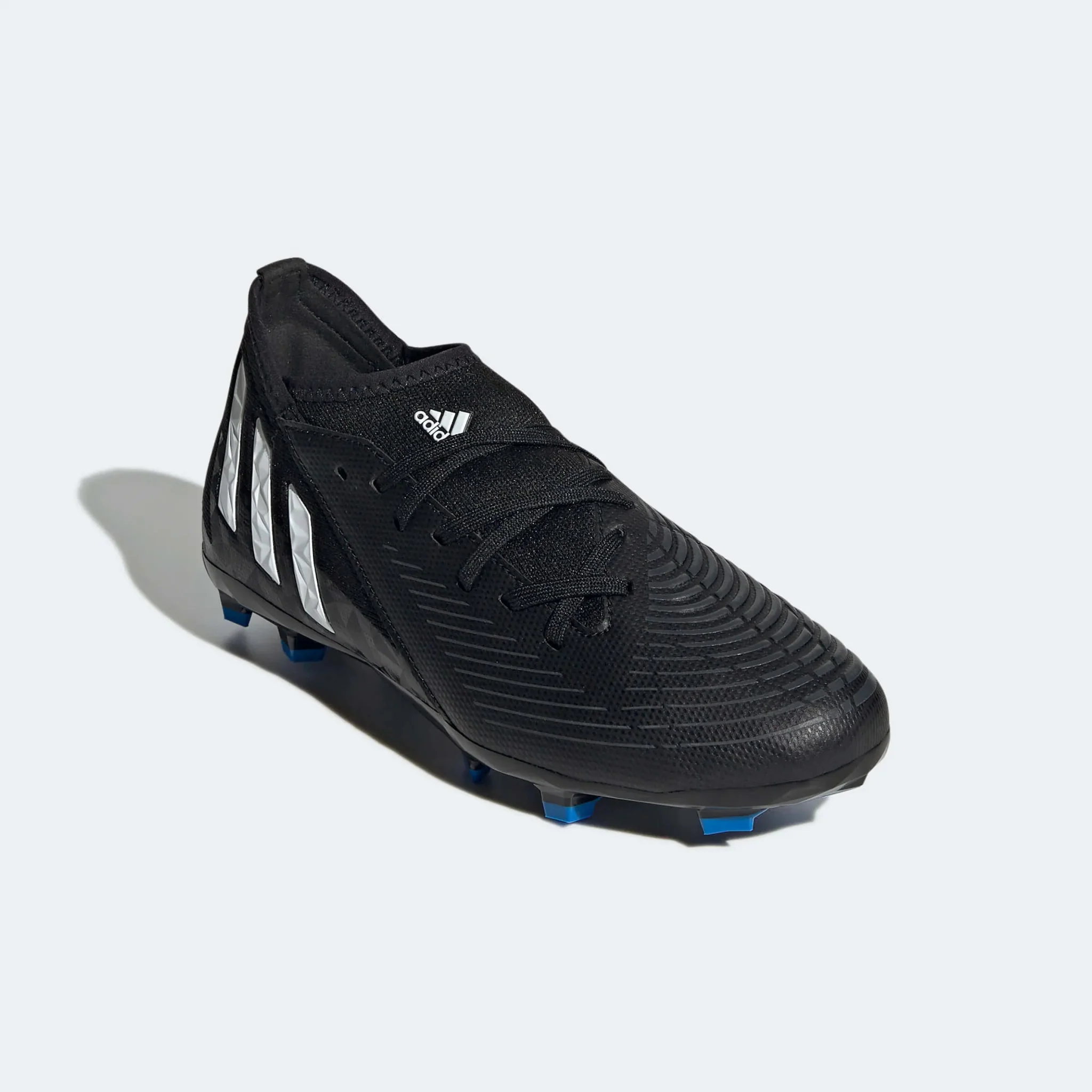 adidas Kids Predator Edge .3 FG - Black-White - Image 3