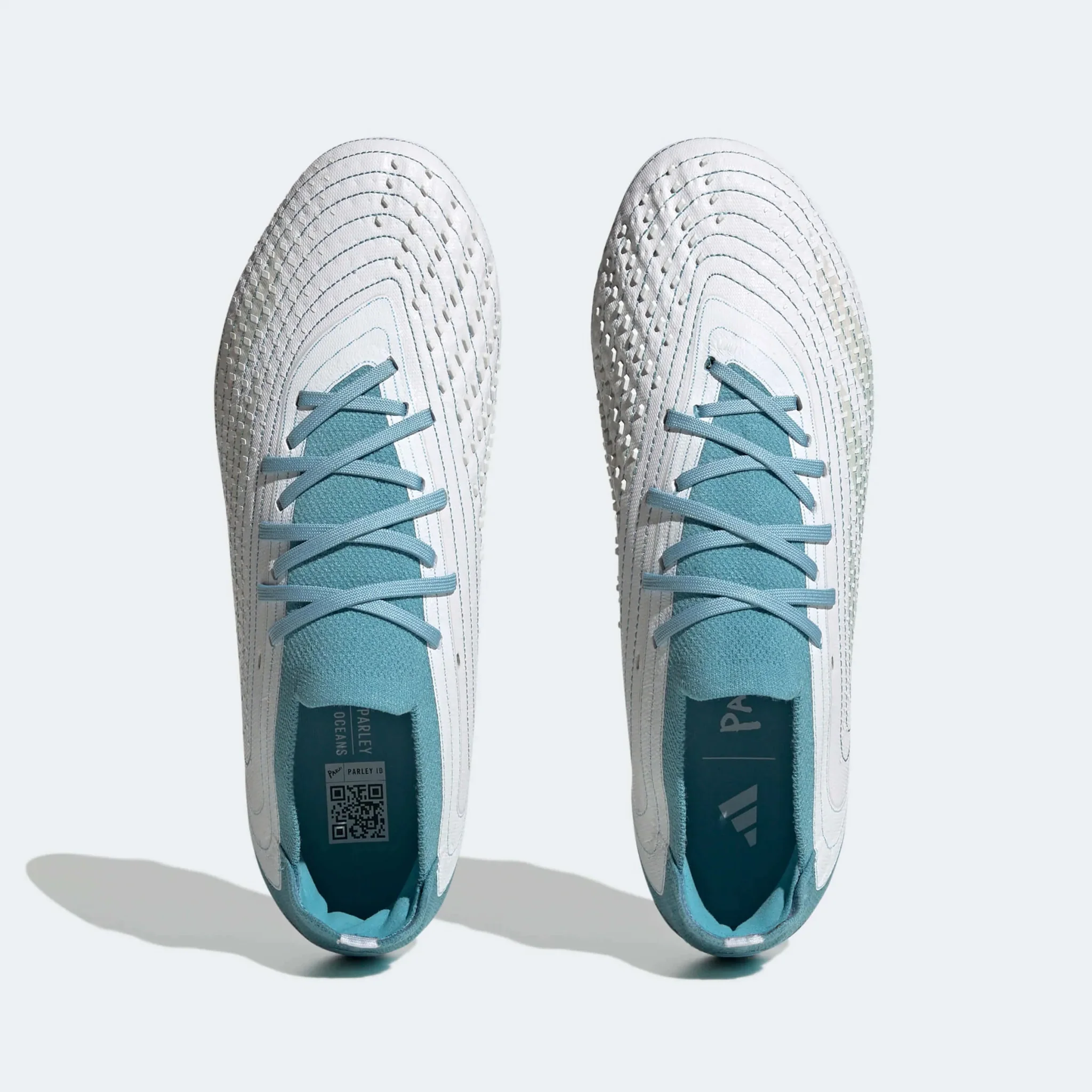 adidas Predator Accuracy .1 Low FG - White-Grey-Blue Parley Pack (SP23) - Image 5