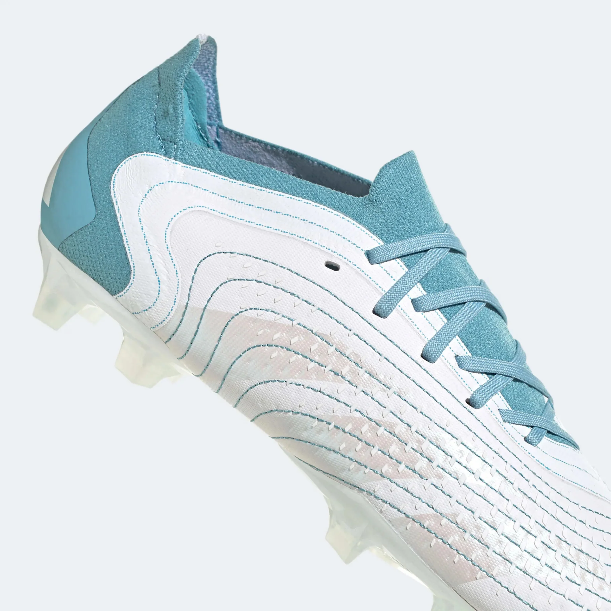 adidas Predator Accuracy .1 Low FG - White-Grey-Blue Parley Pack (SP23) - Image 7