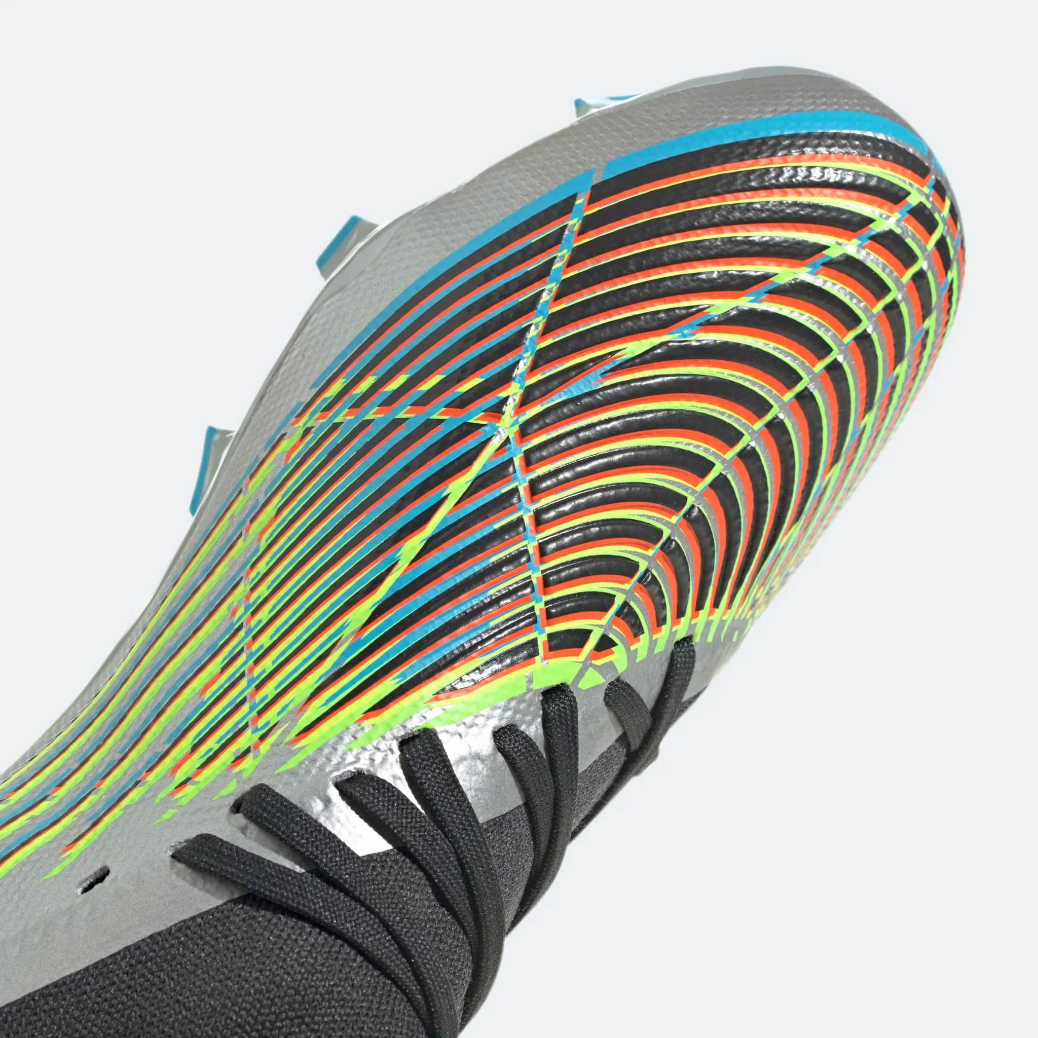 adidas Predator Edge.3 FG - Silver Metallic-Solar Green - Image 7