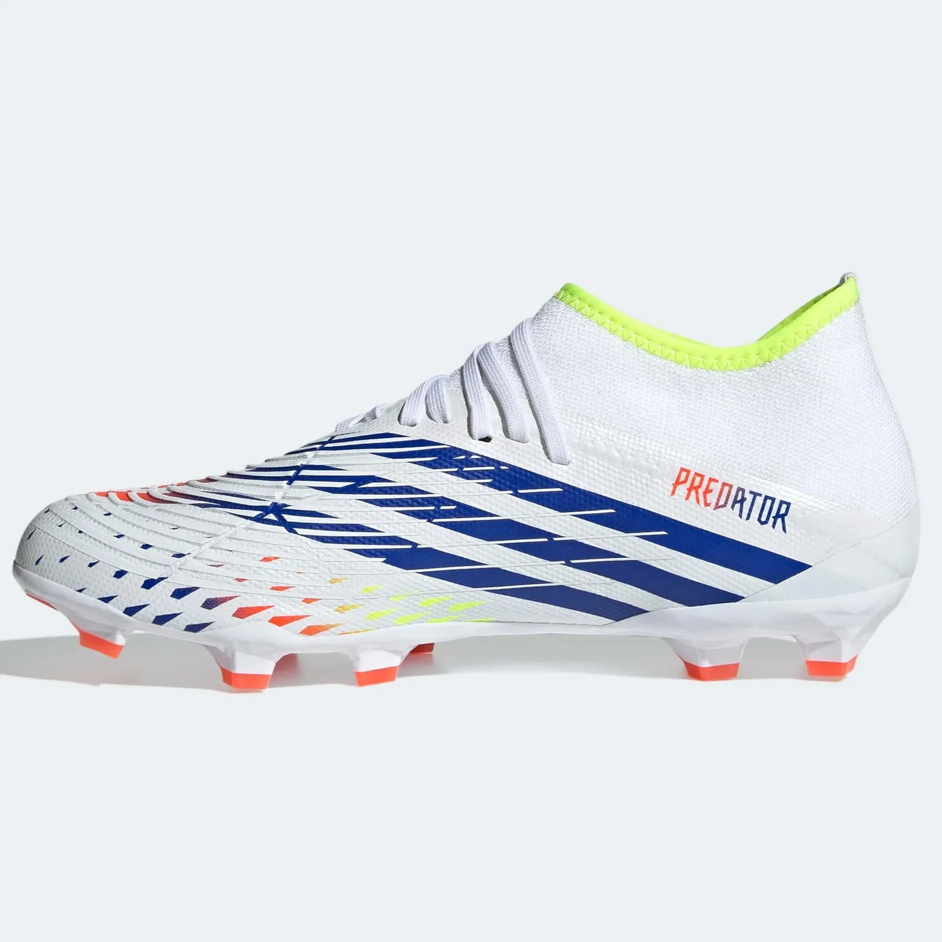 adidas Predator Edge.3 FG - White-Yellow-Blue - Image 2