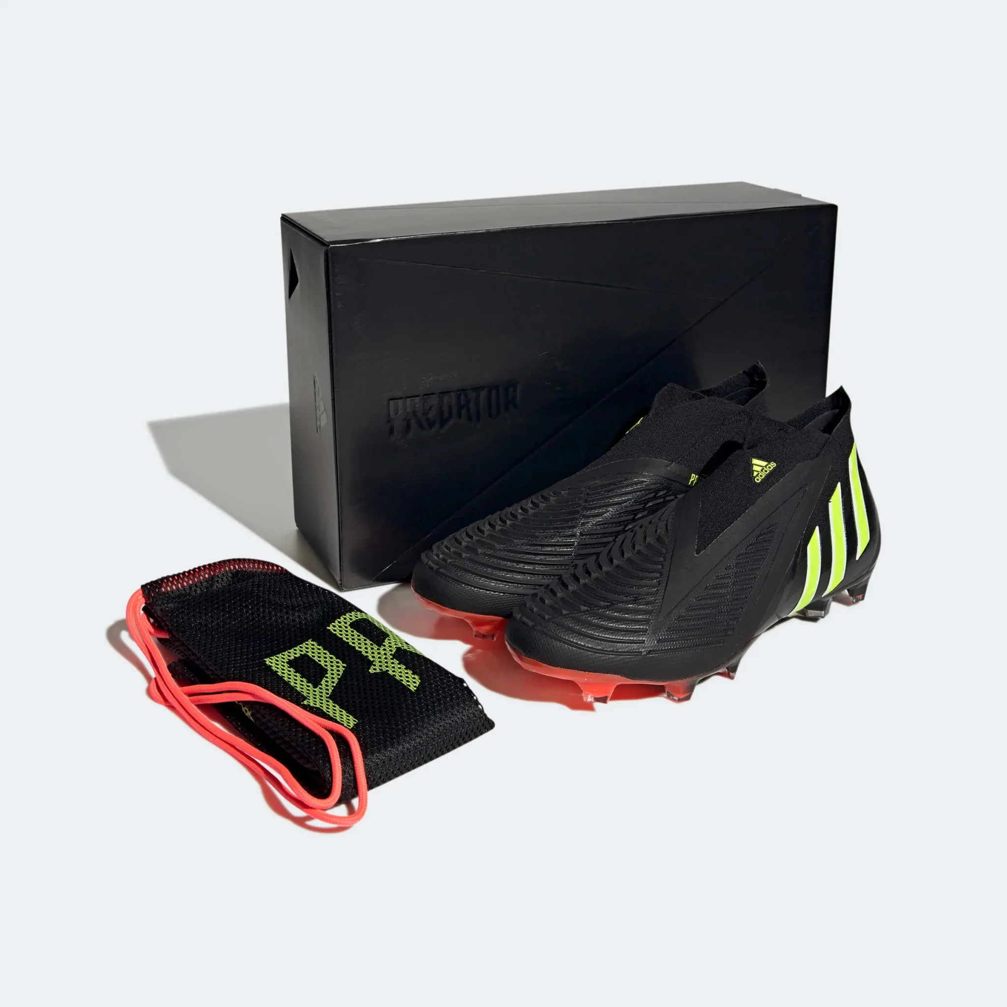 adidas Predator Edge + FG - Black-Solar Yellow - Image 9