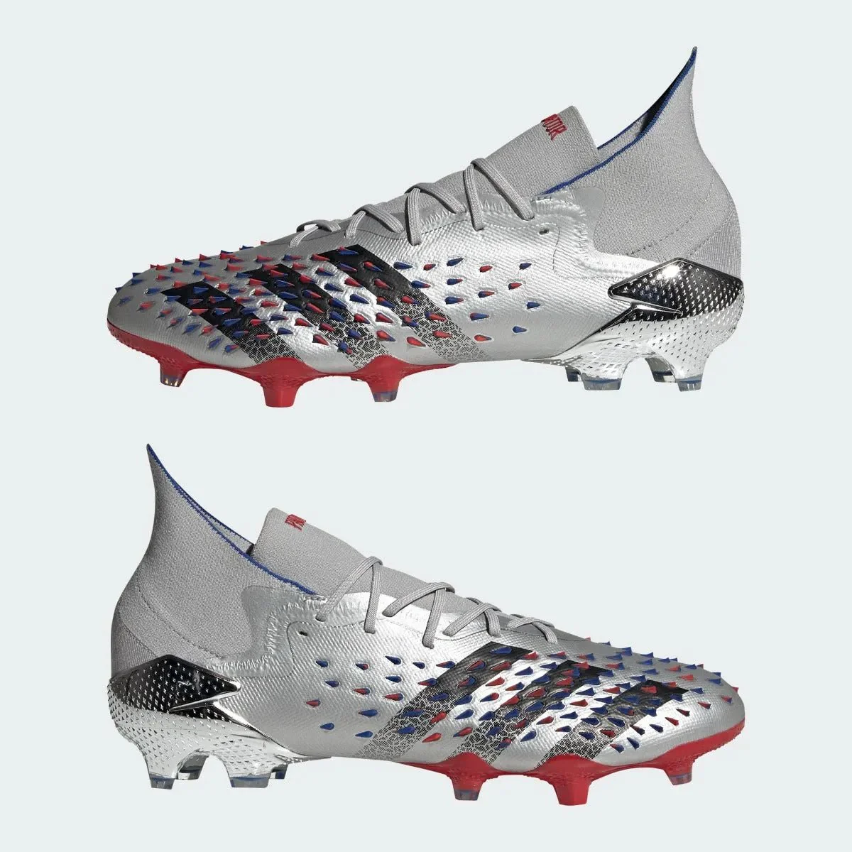 Adidas Predator Freak .1 FG - Silver Metallic-Red-Royal - Image 5